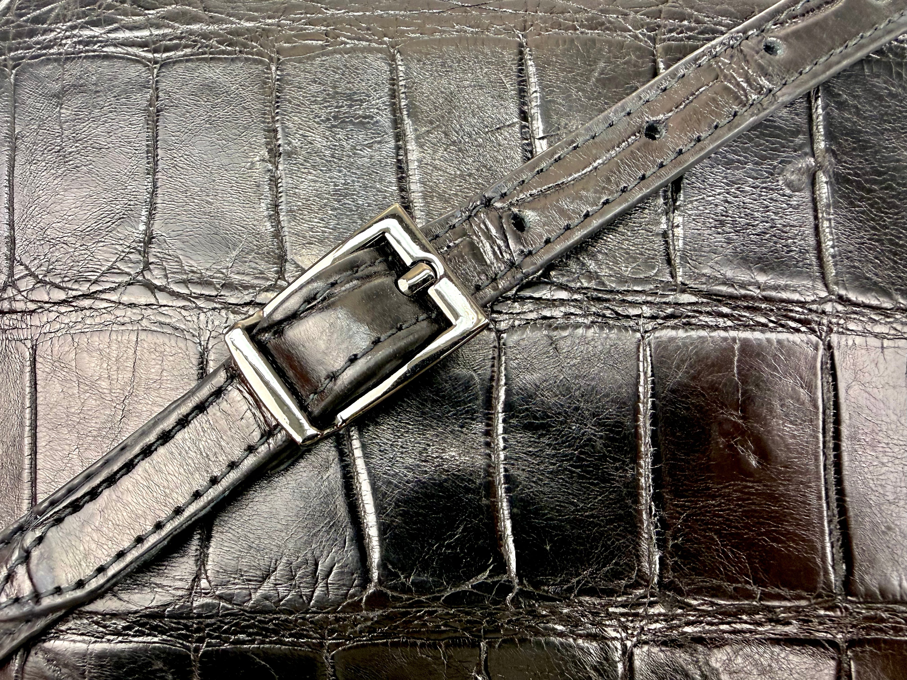 Saponetta Croco Black