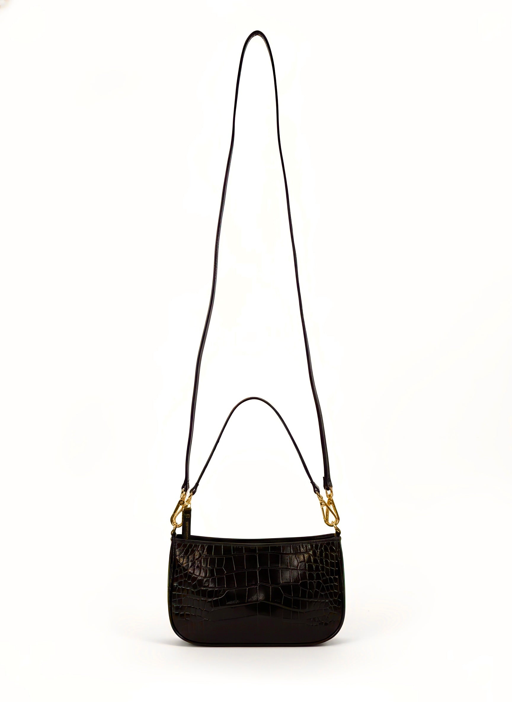 Baguette Croco Brown