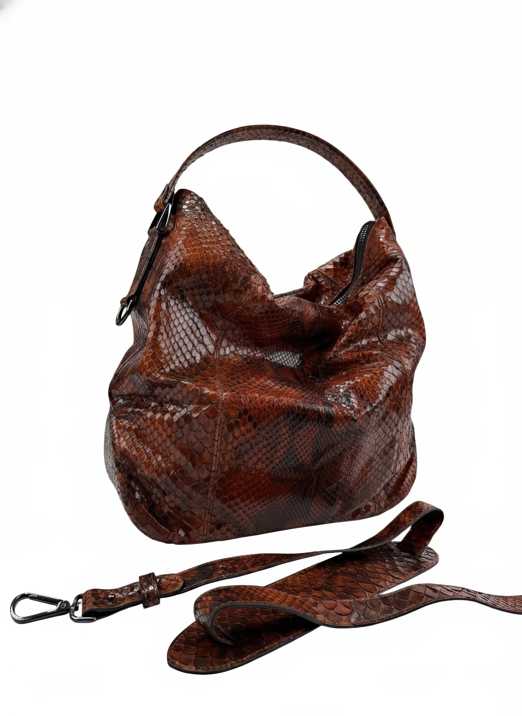 Petra Python Cherry Wood Brown