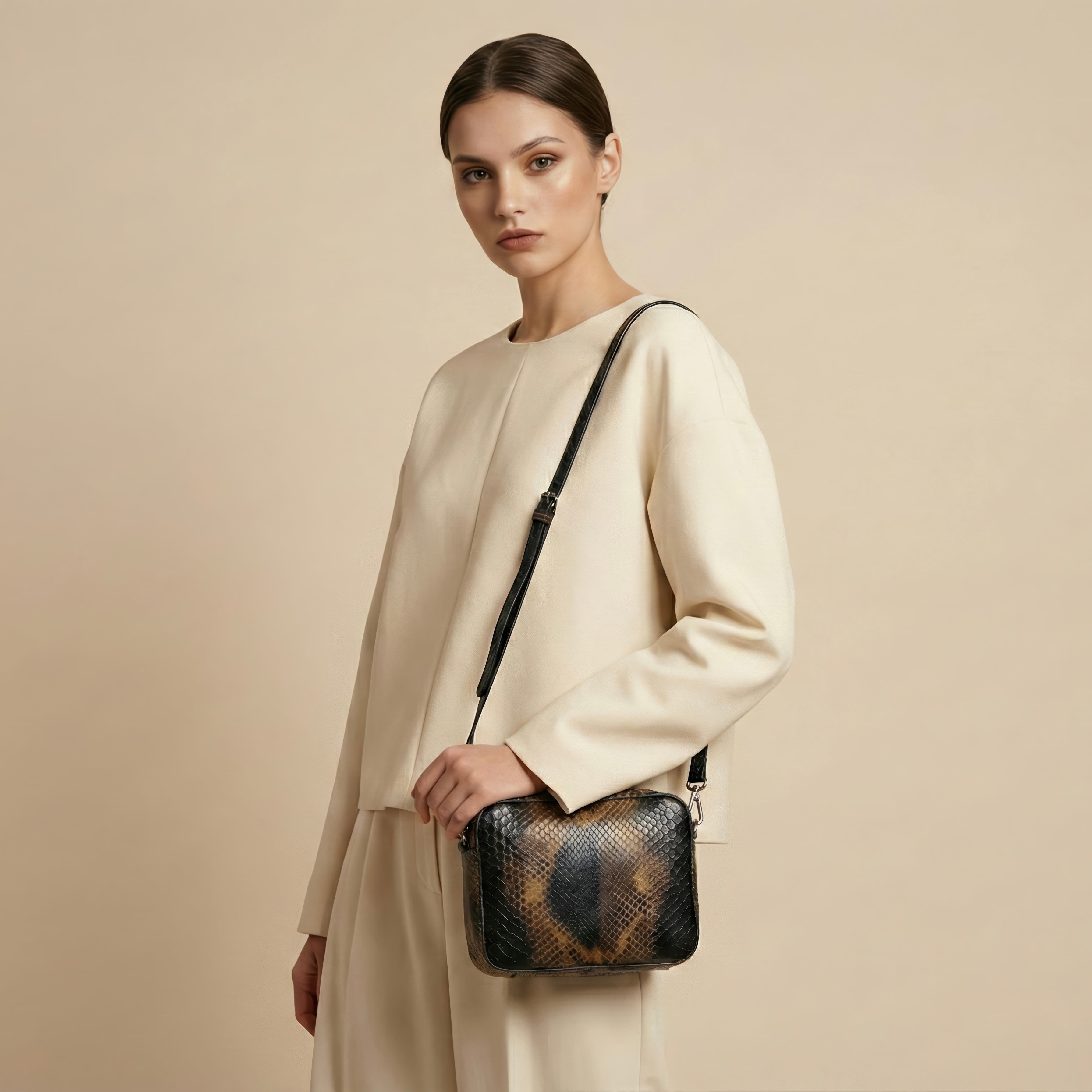 Saponetta Python Black-Brown