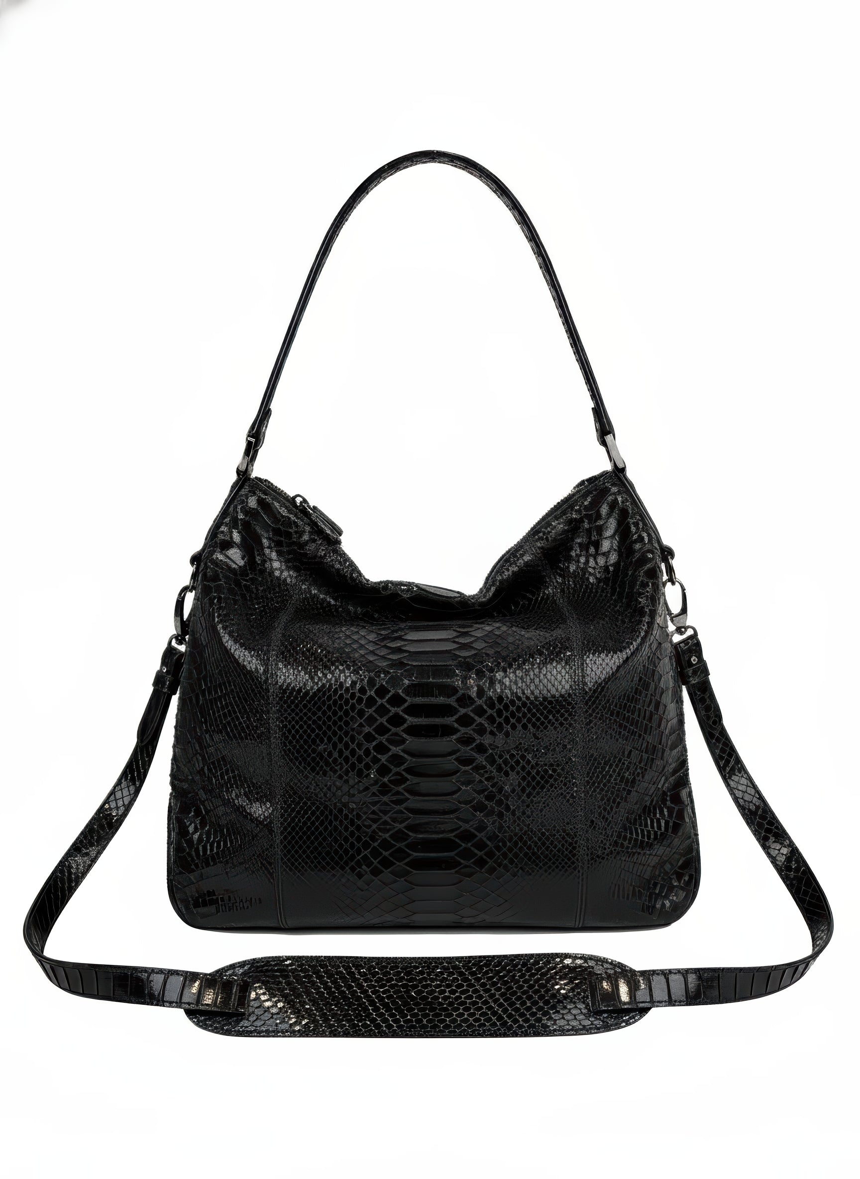 Petra Grande Python Shiny Black