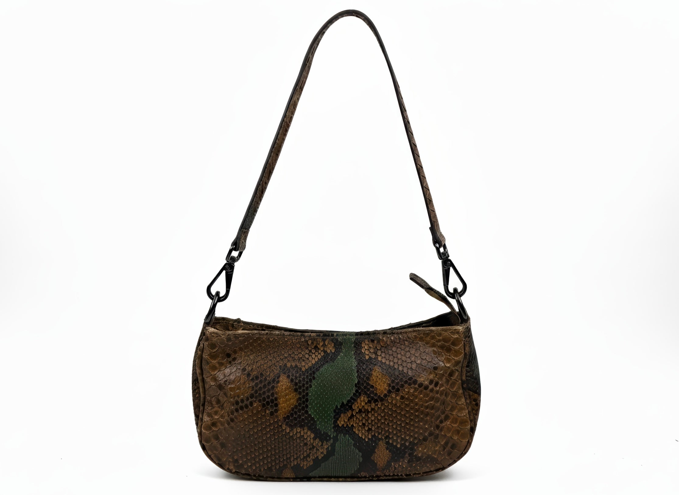 Baguette Python Brown-Green