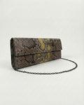 Long Clutch Brown-Yellow