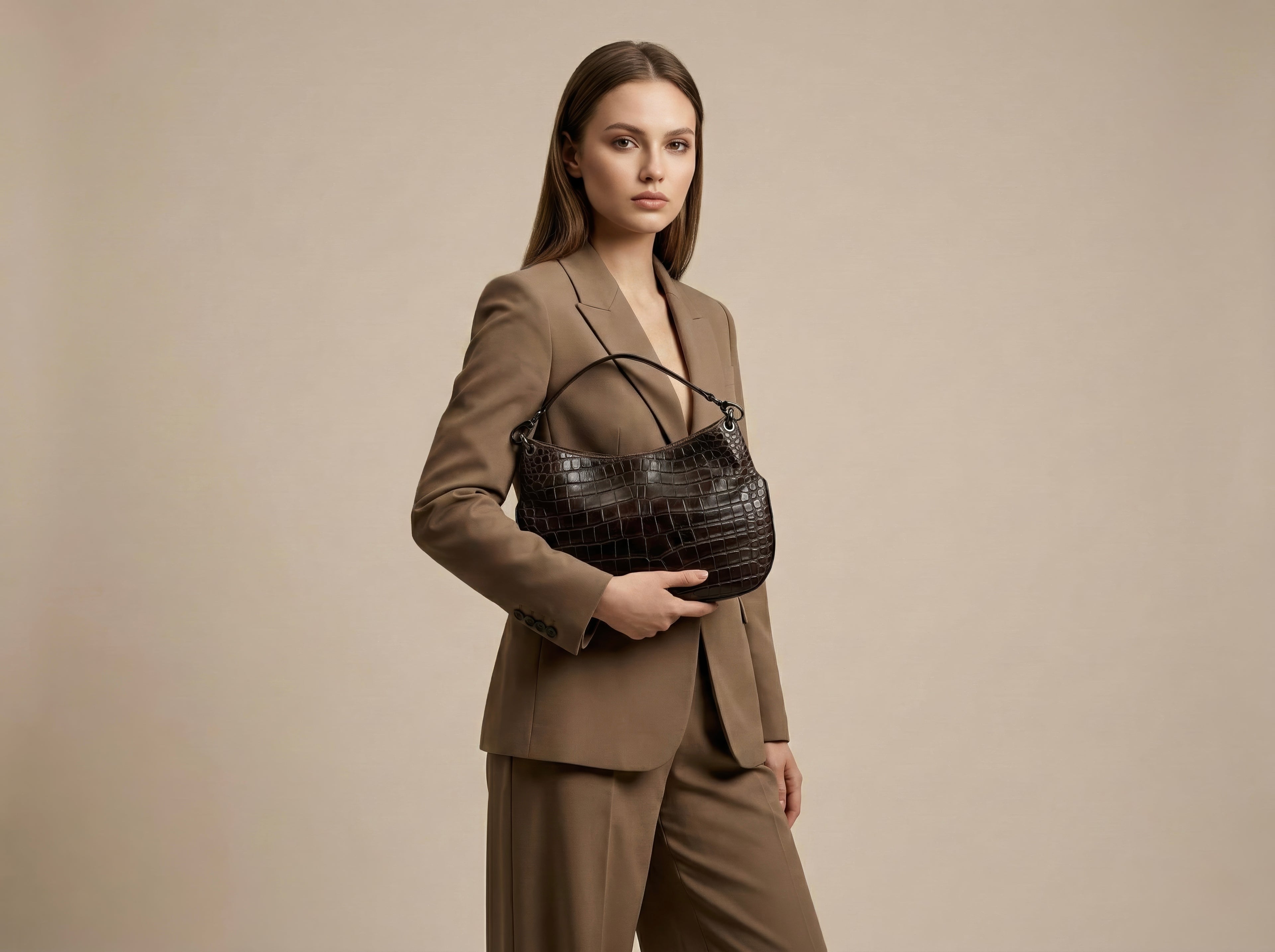 Coachanella Croco Brown