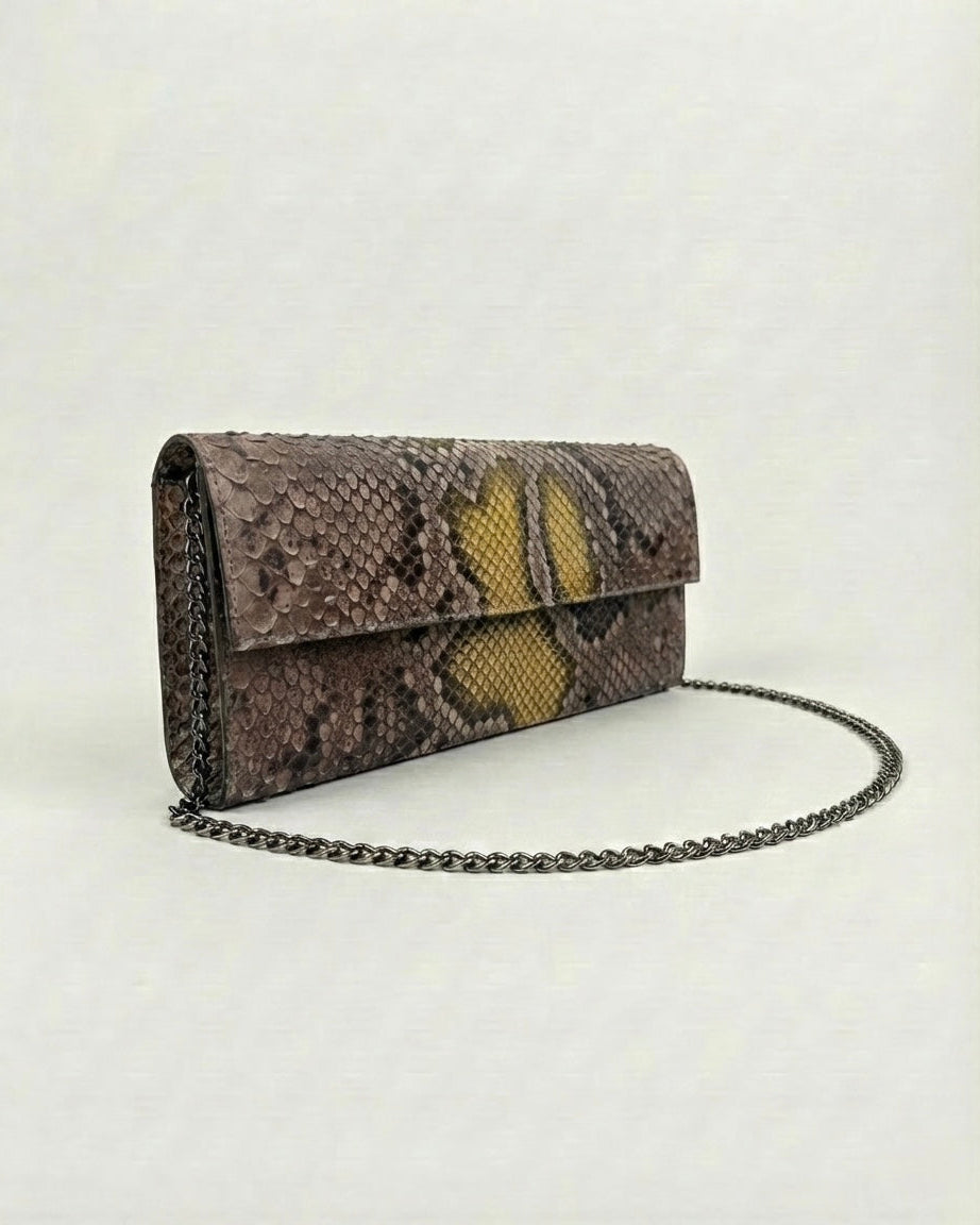 Short Clutch Yellow-Brown