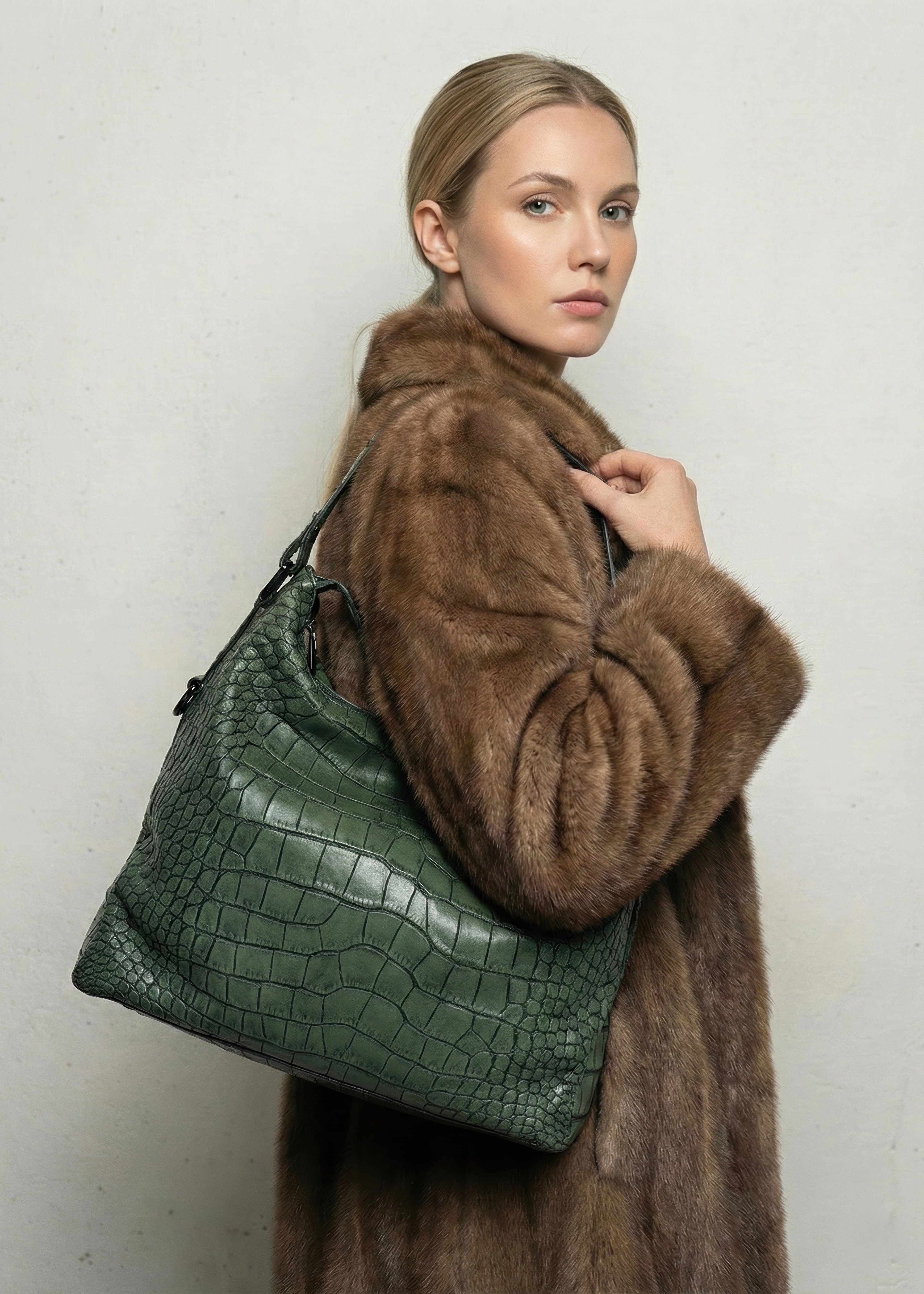 Petra Croco Frog Green