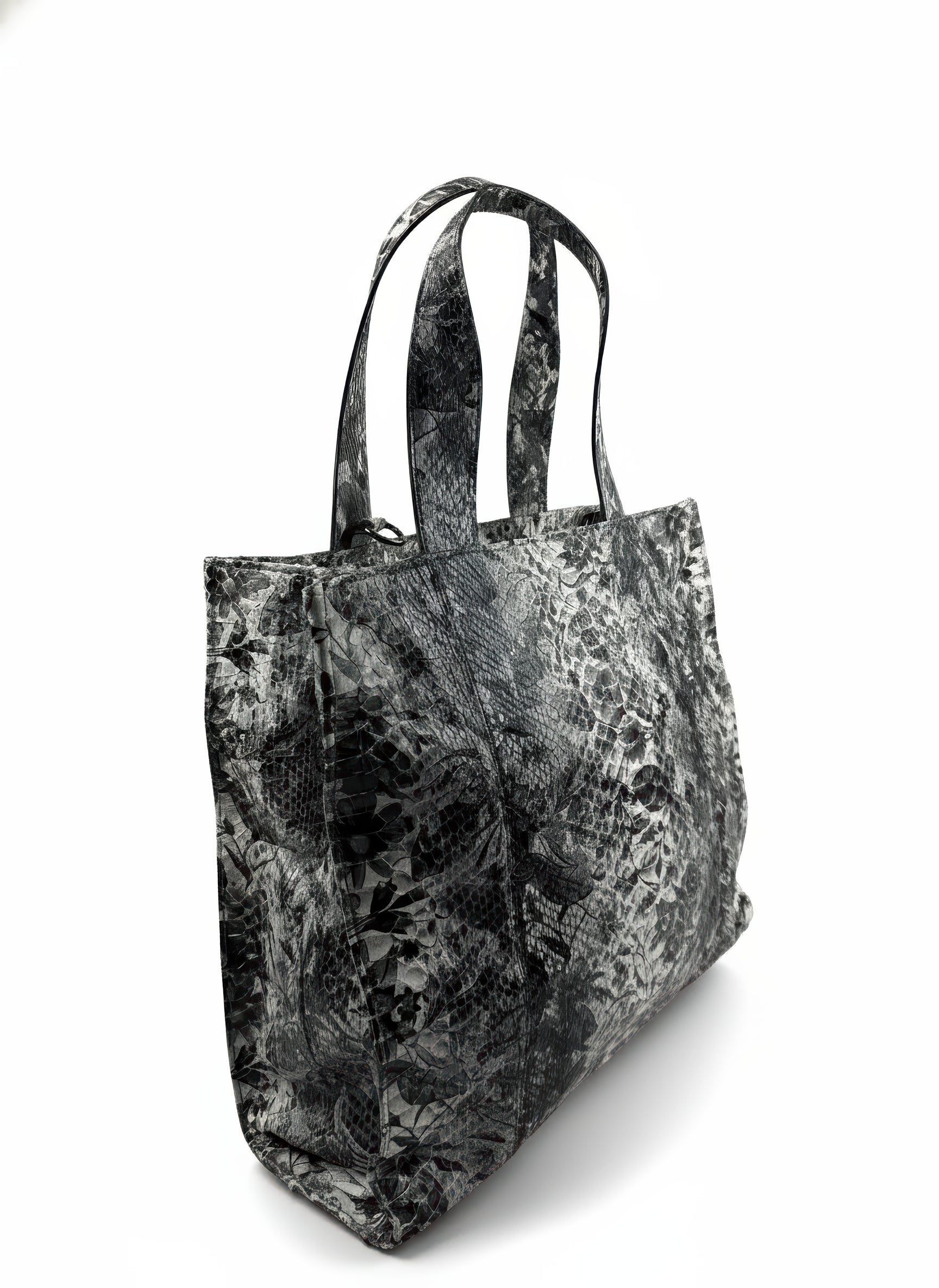 Shopper Python Grey Flower
