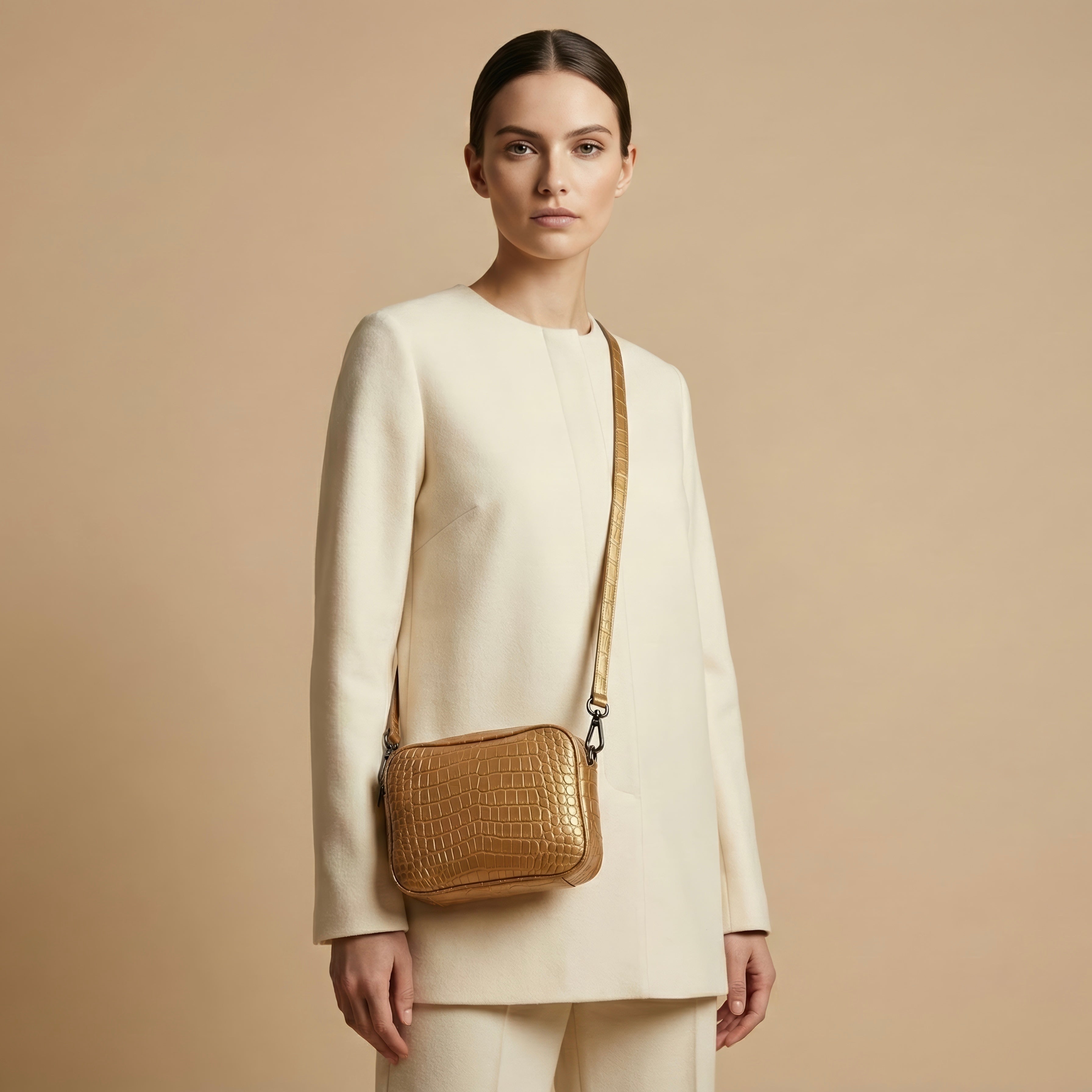 Saponetta Croco Rosegold