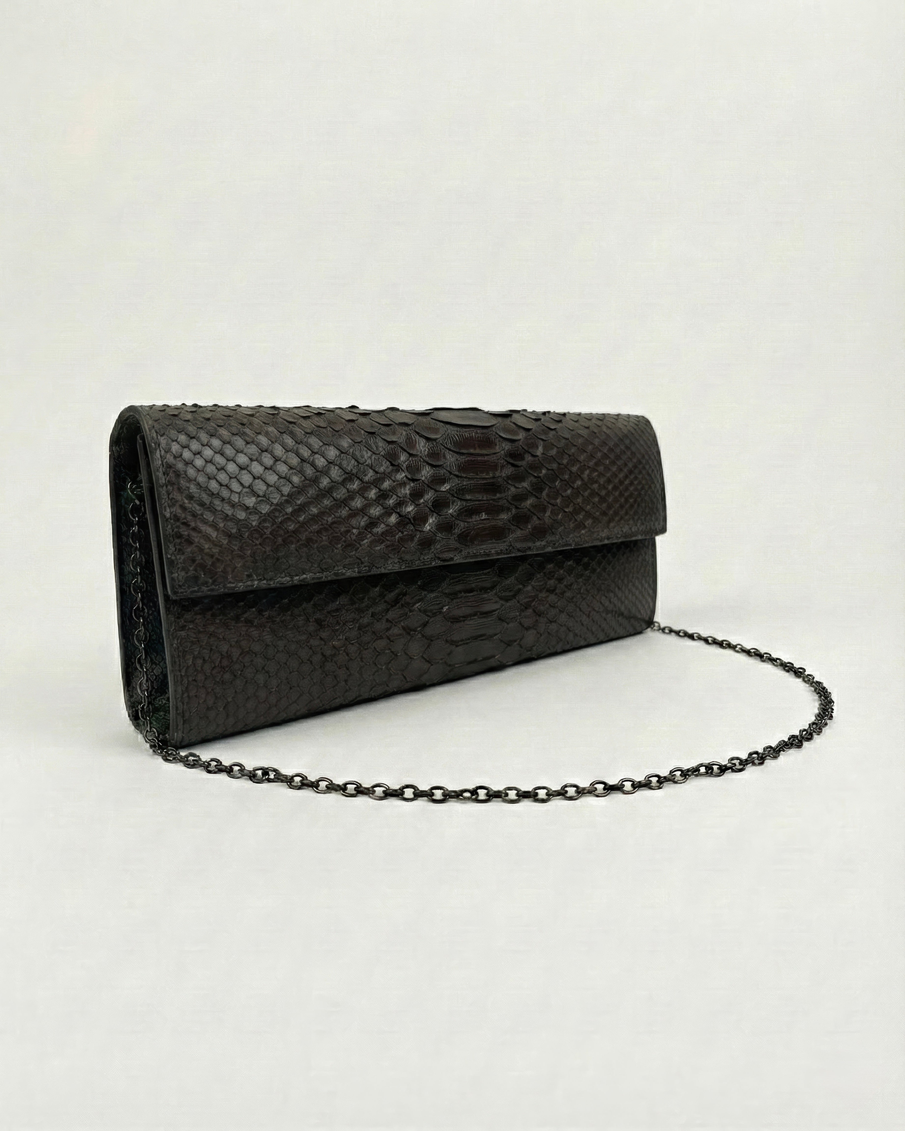 Long Clutch Dark Brown