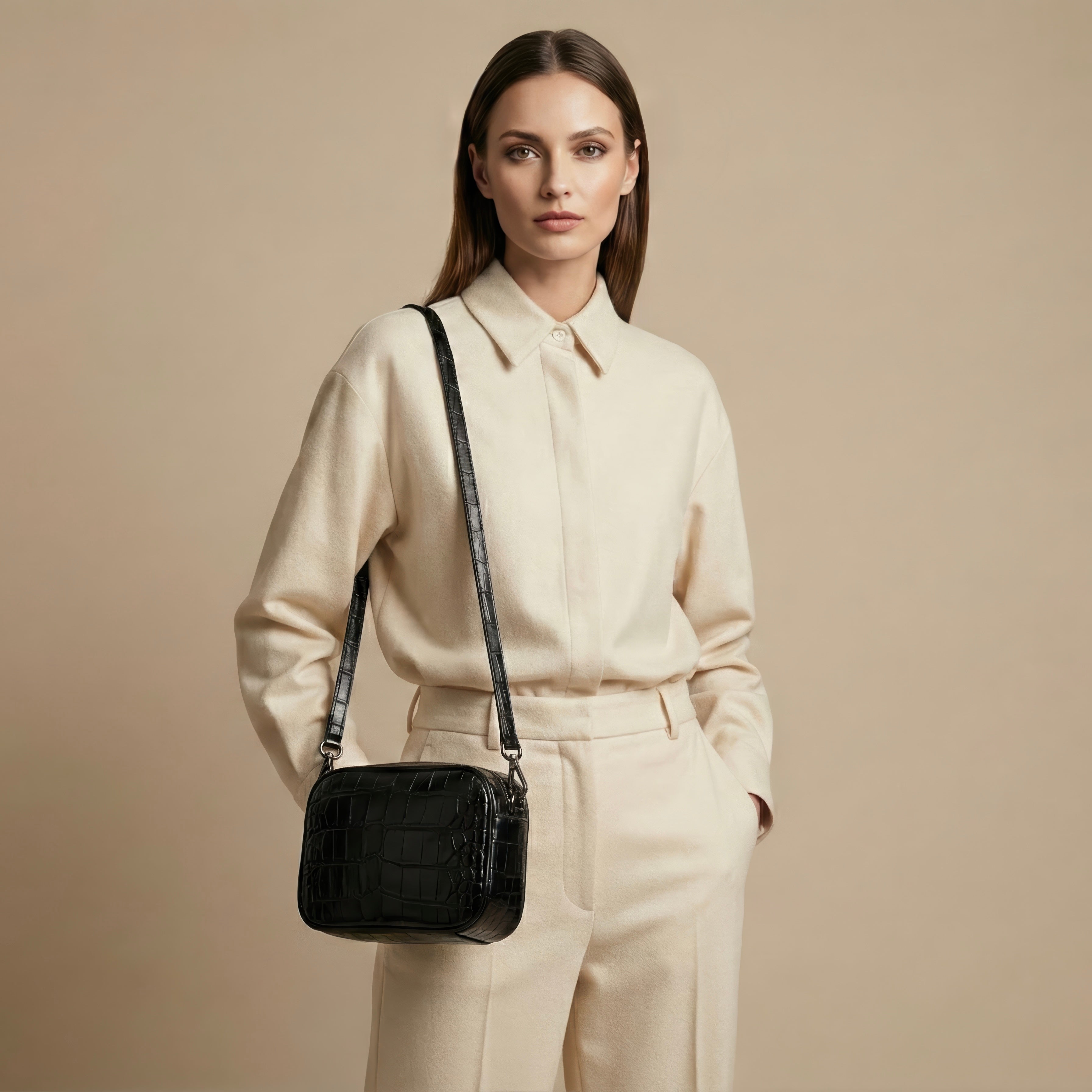 Saponetta Croco Black