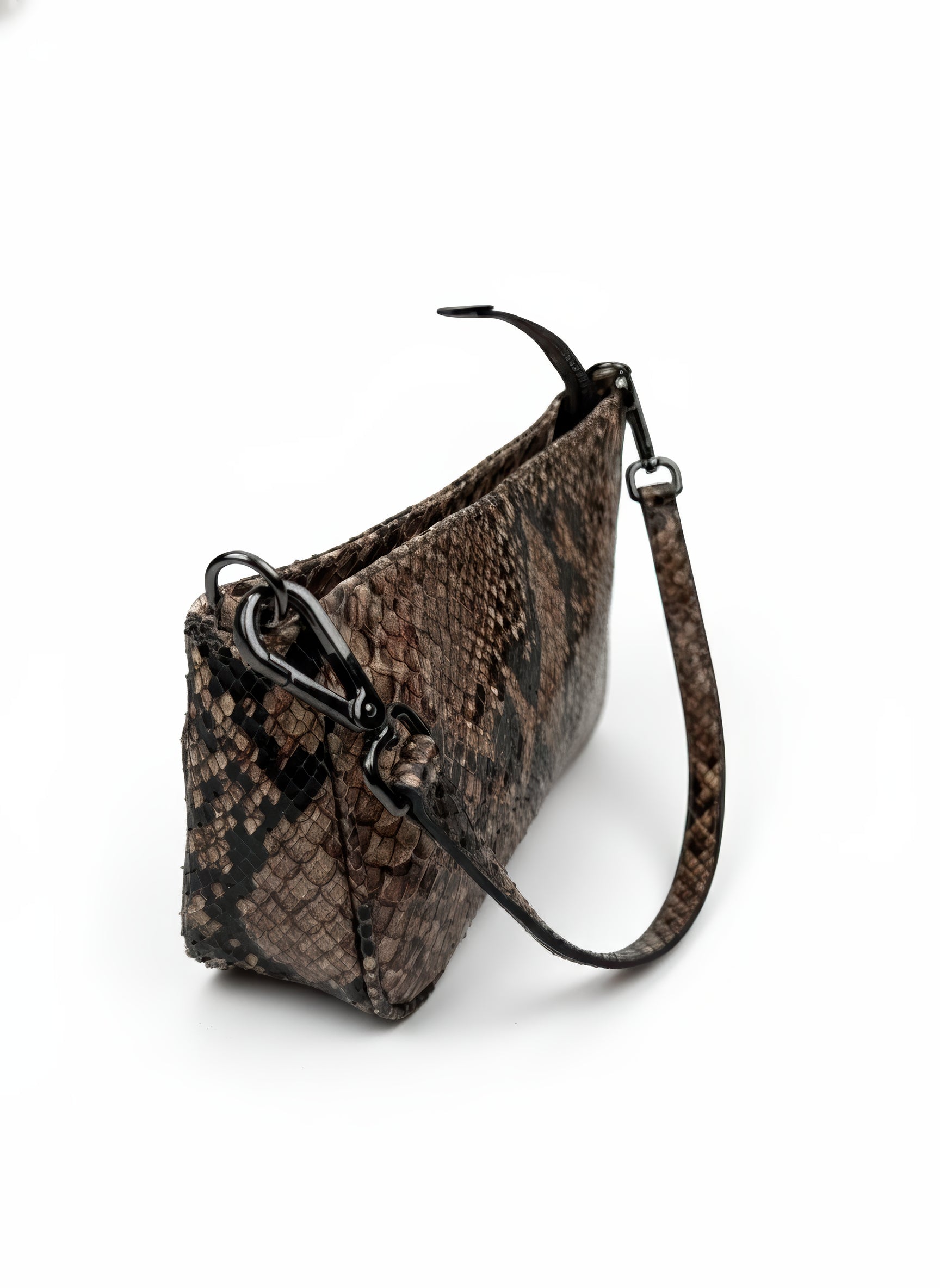 Baguette Python Brown-Black
