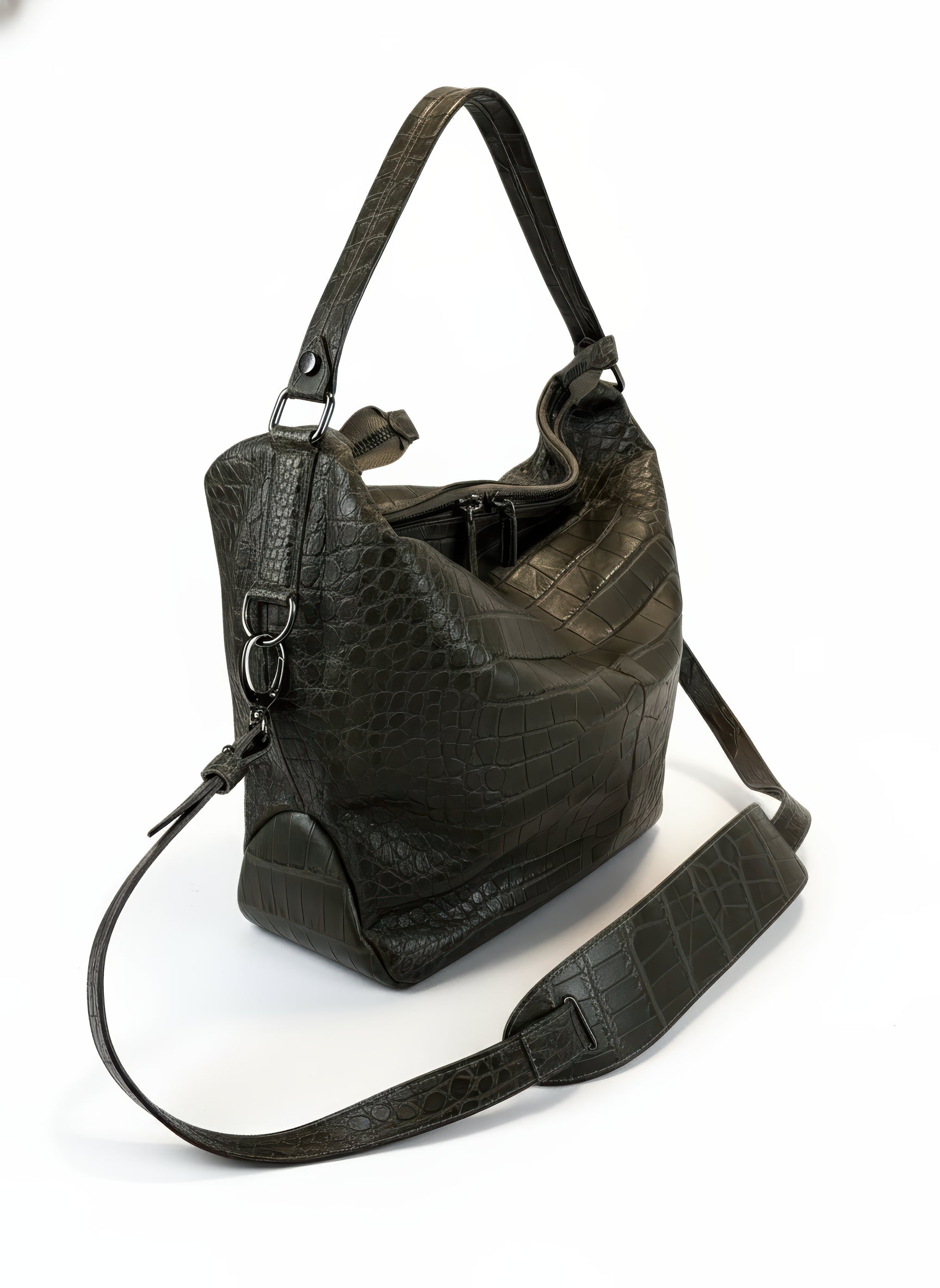 Petra Croco Dark Green