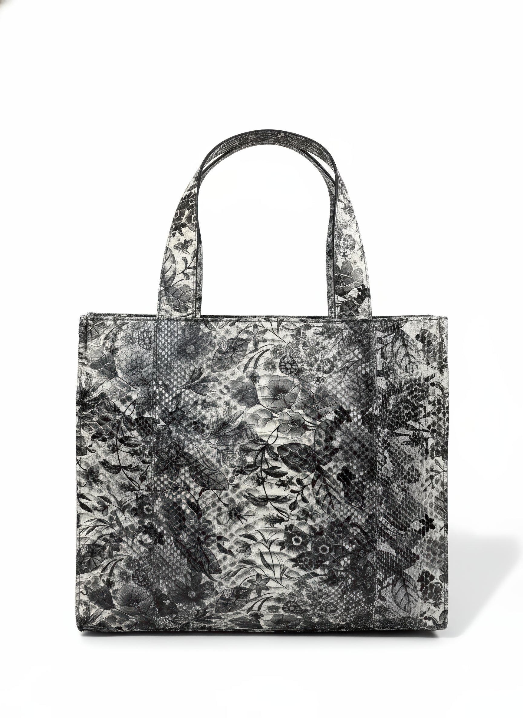 Shopper Python Grey Flower