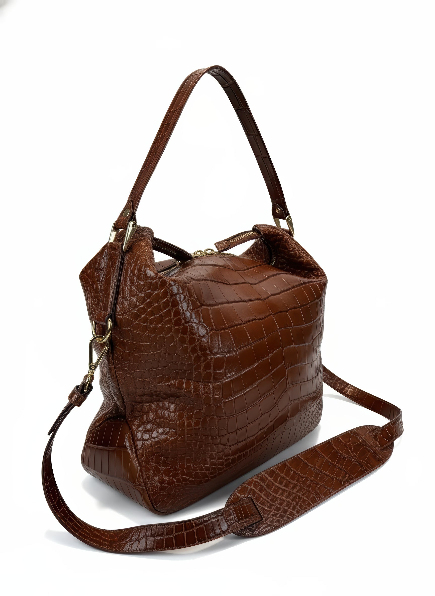 Petra Croco Cognac Brown