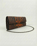 Short Clutch Neon Orange