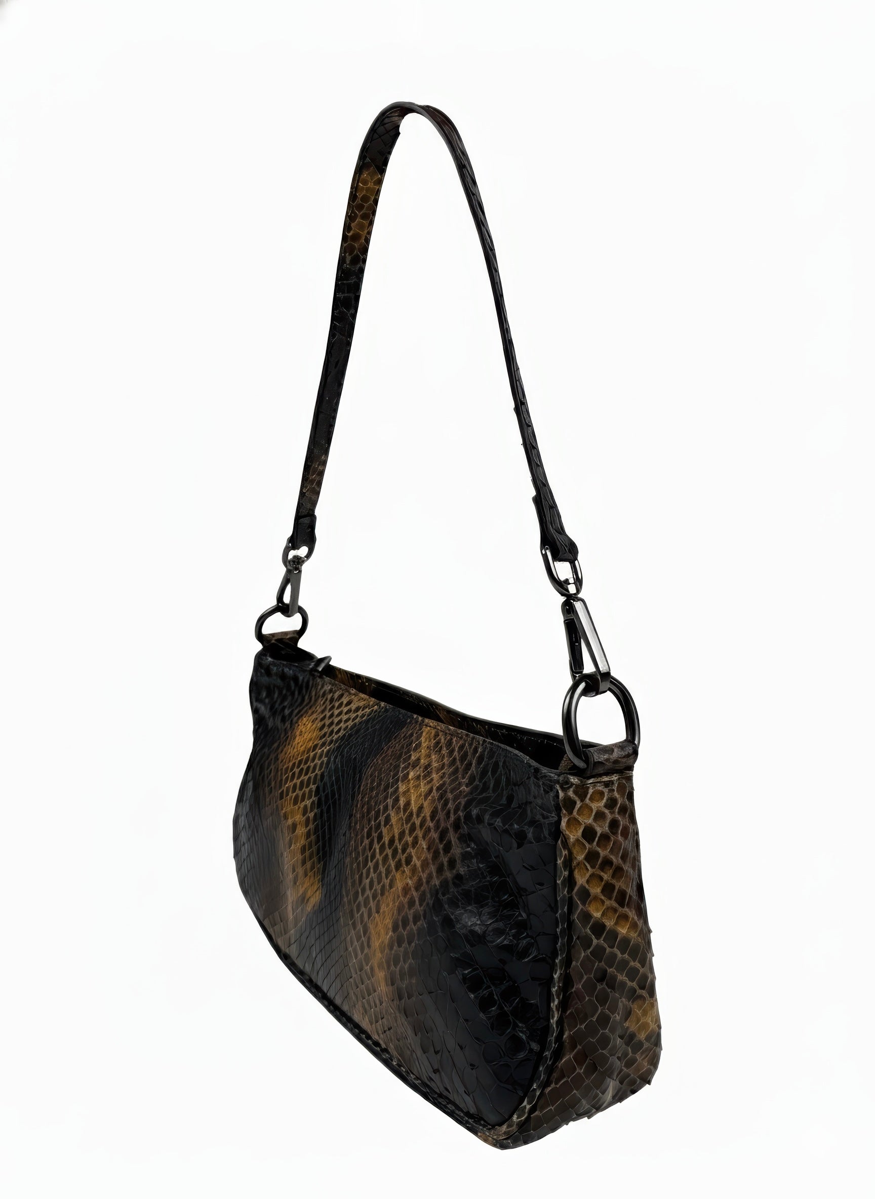 Baguette Python Black-Brown
