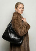 Petra Grande Python Shiny Black