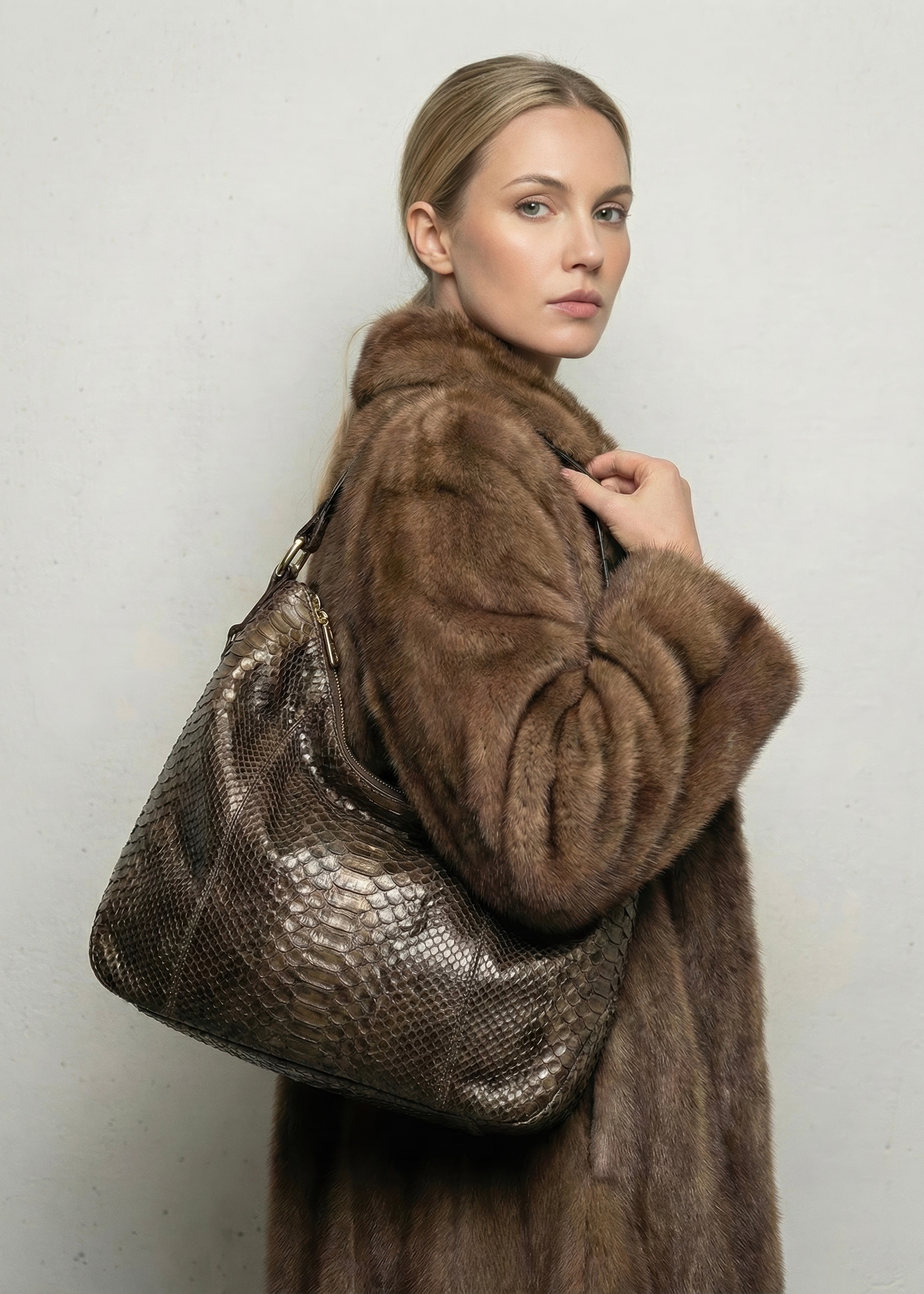 Petra Python Mixed Brown