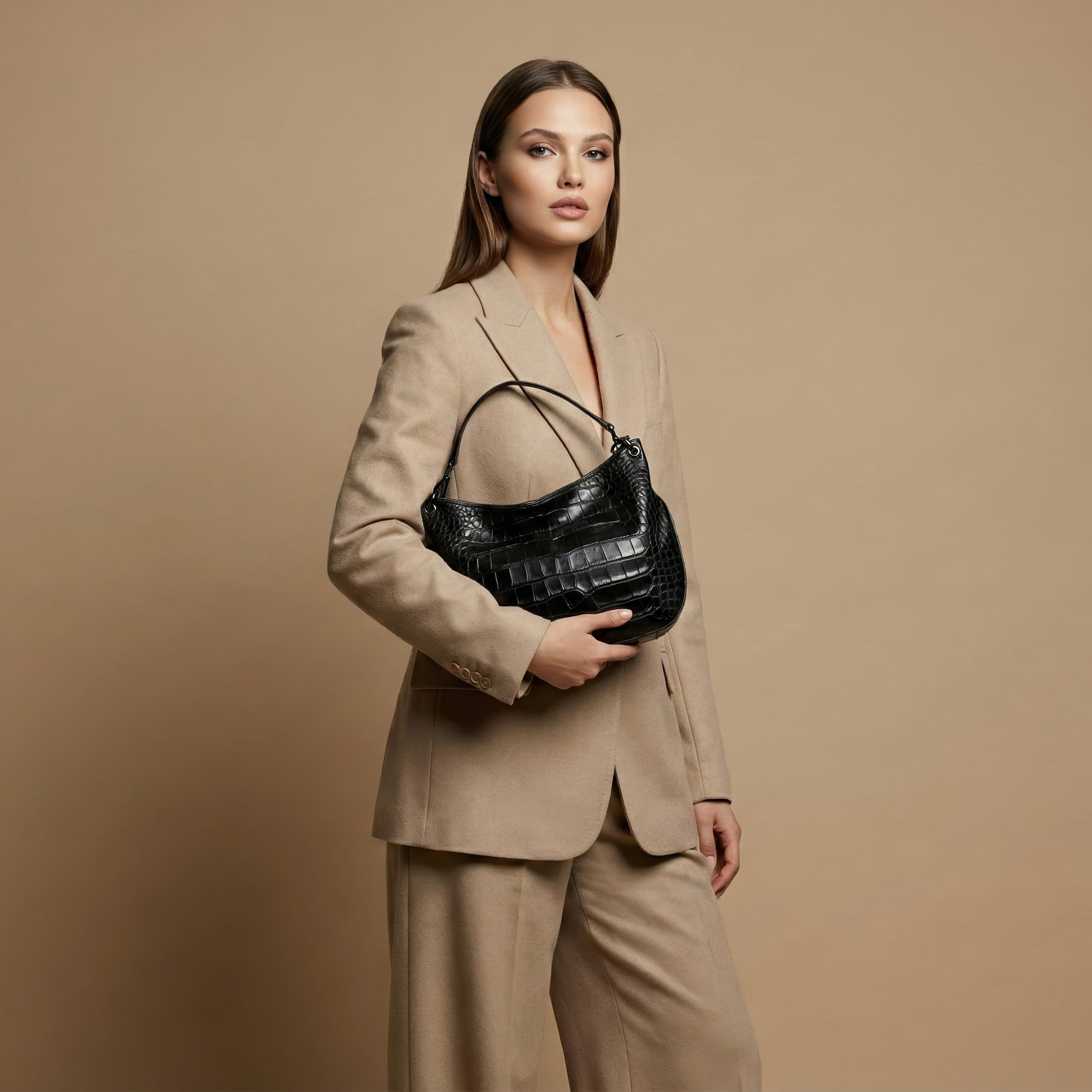 Coachanella Croco Black