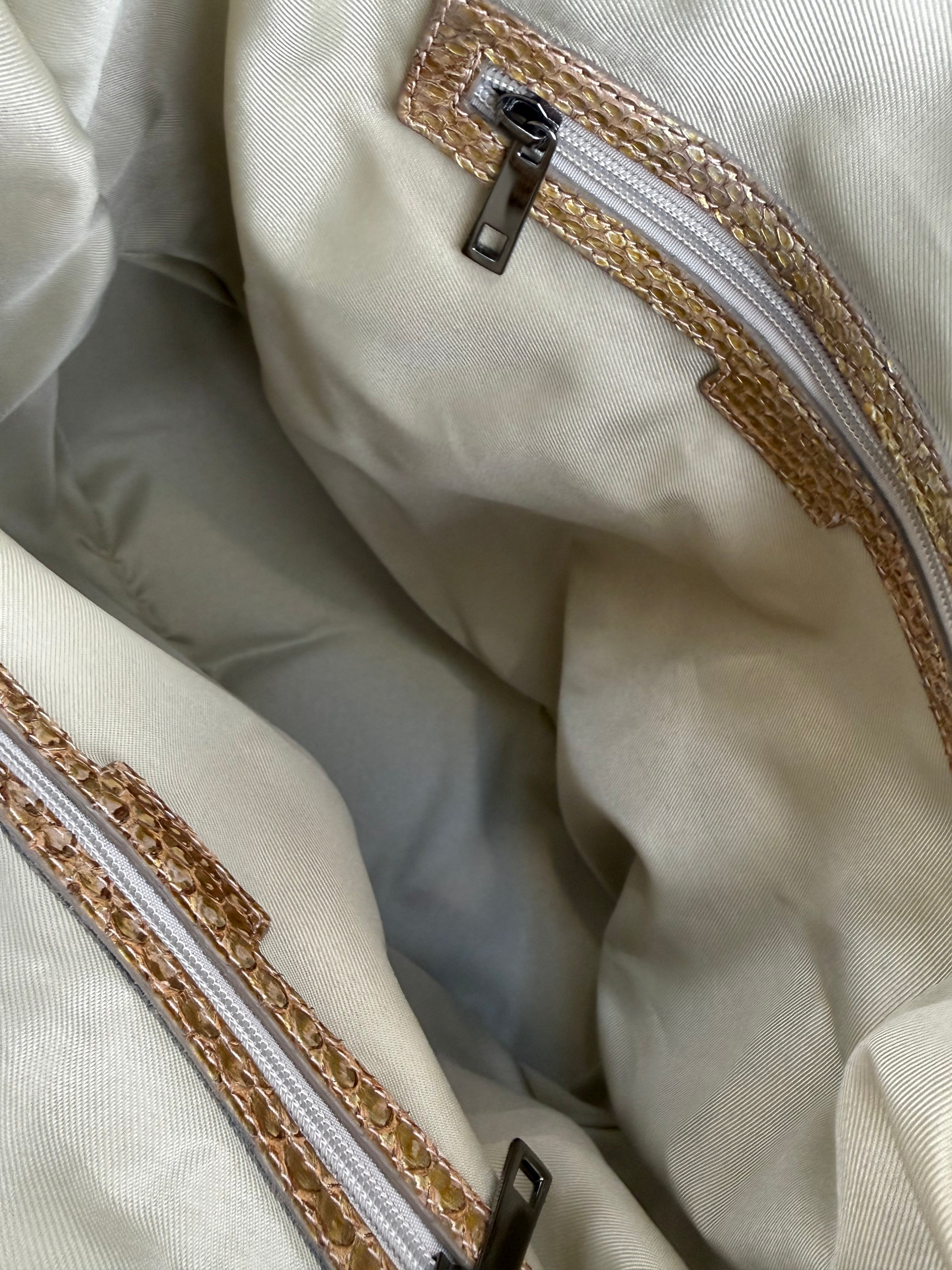 Petra Python Gold Metallic