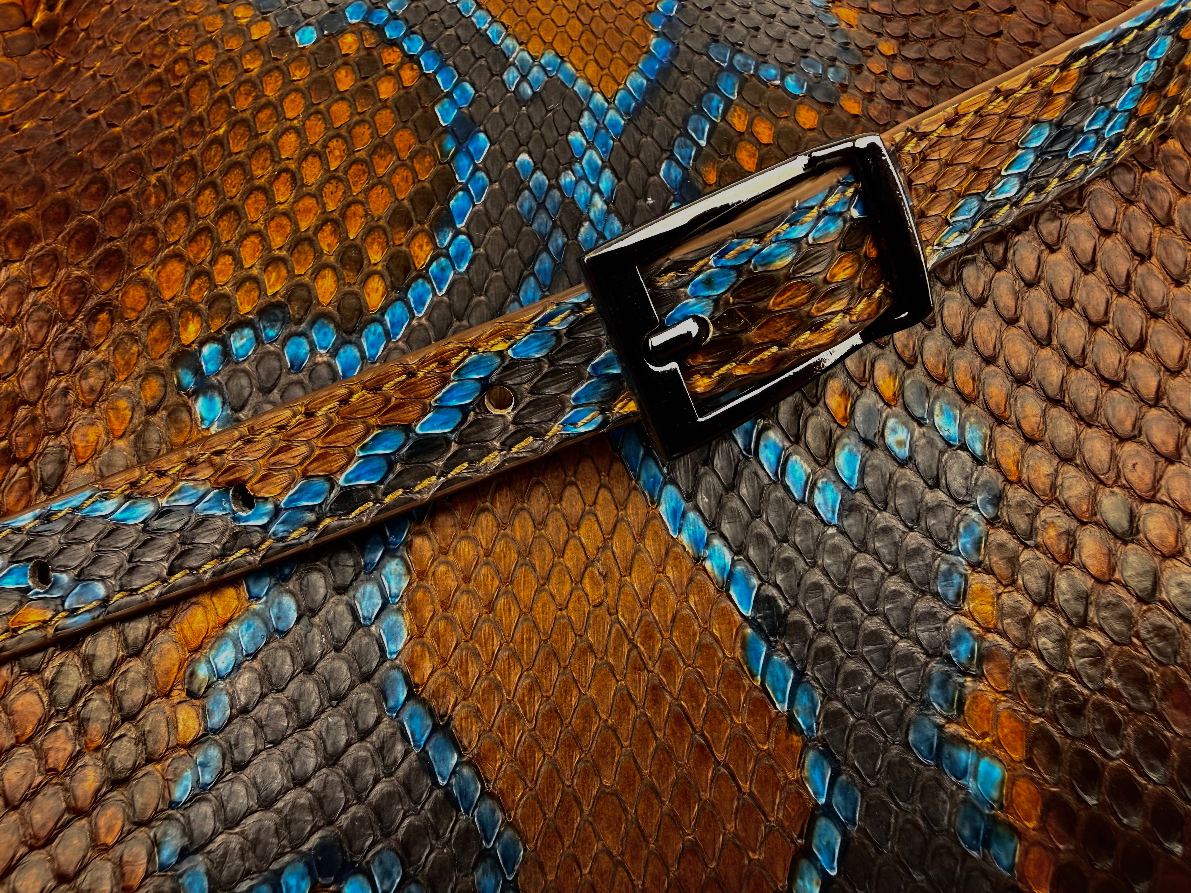 Saponetta Python Brown-Blue