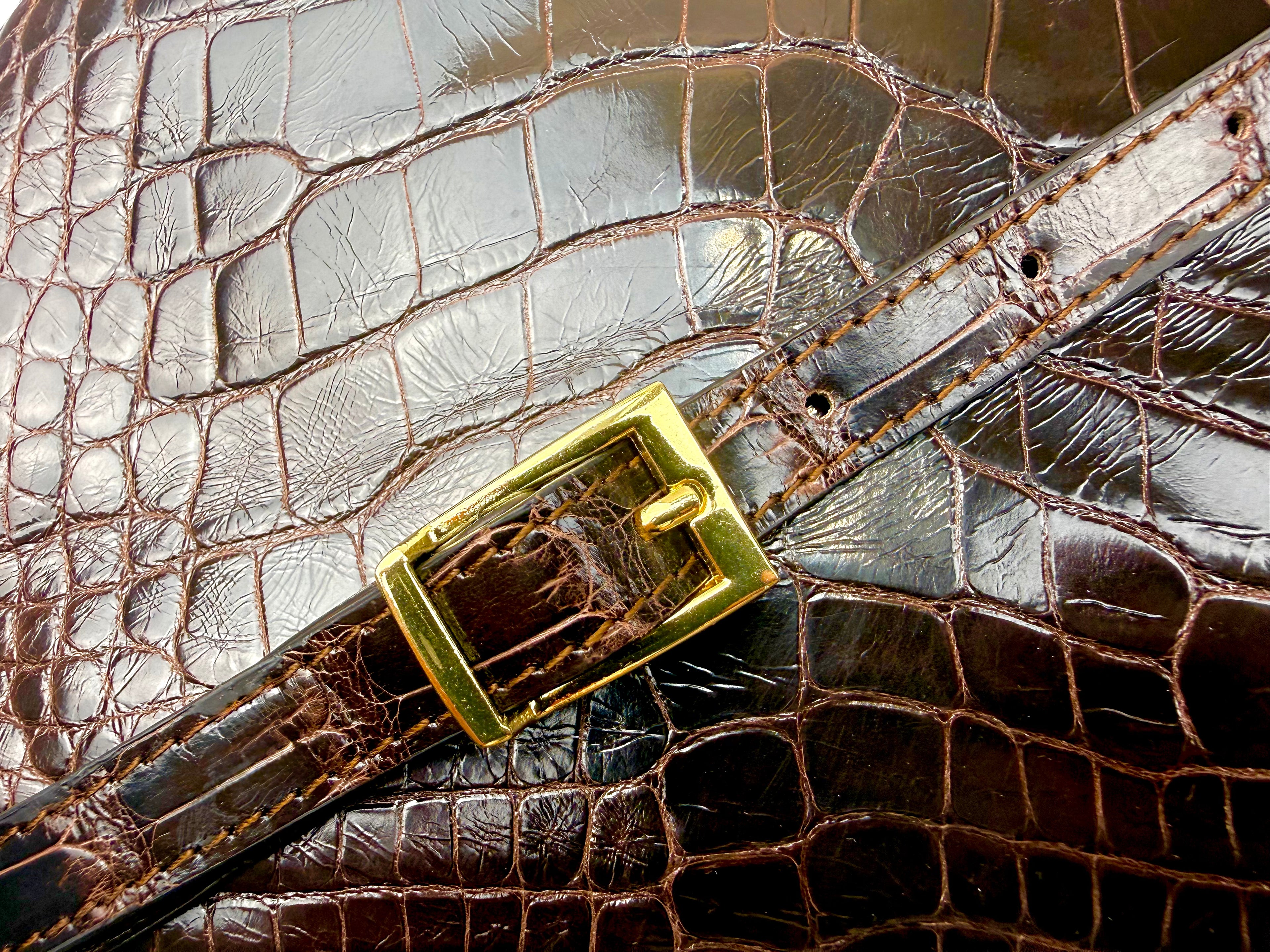 Saponetta Croco Brown