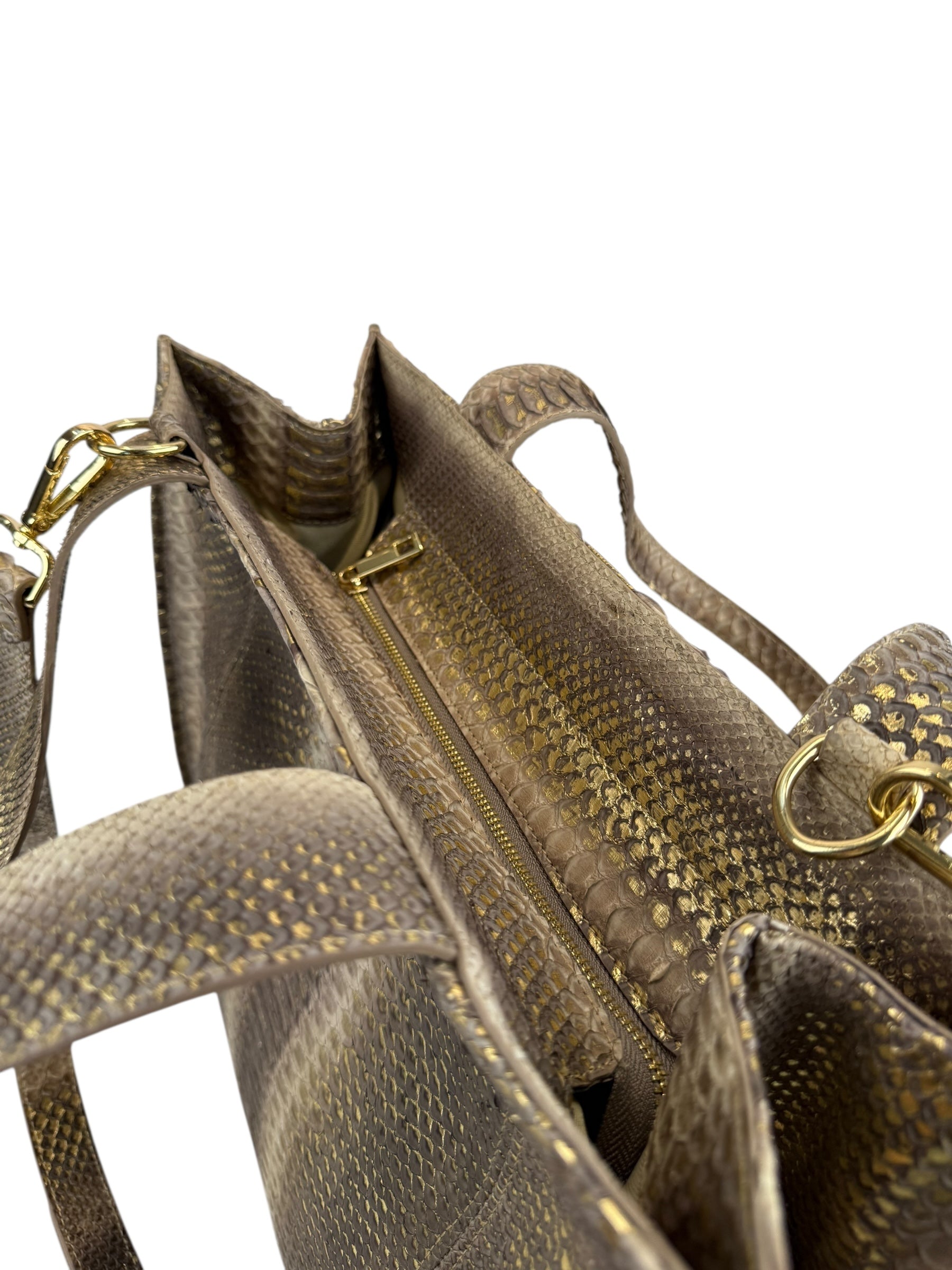 Shopper Python Brown-Gold