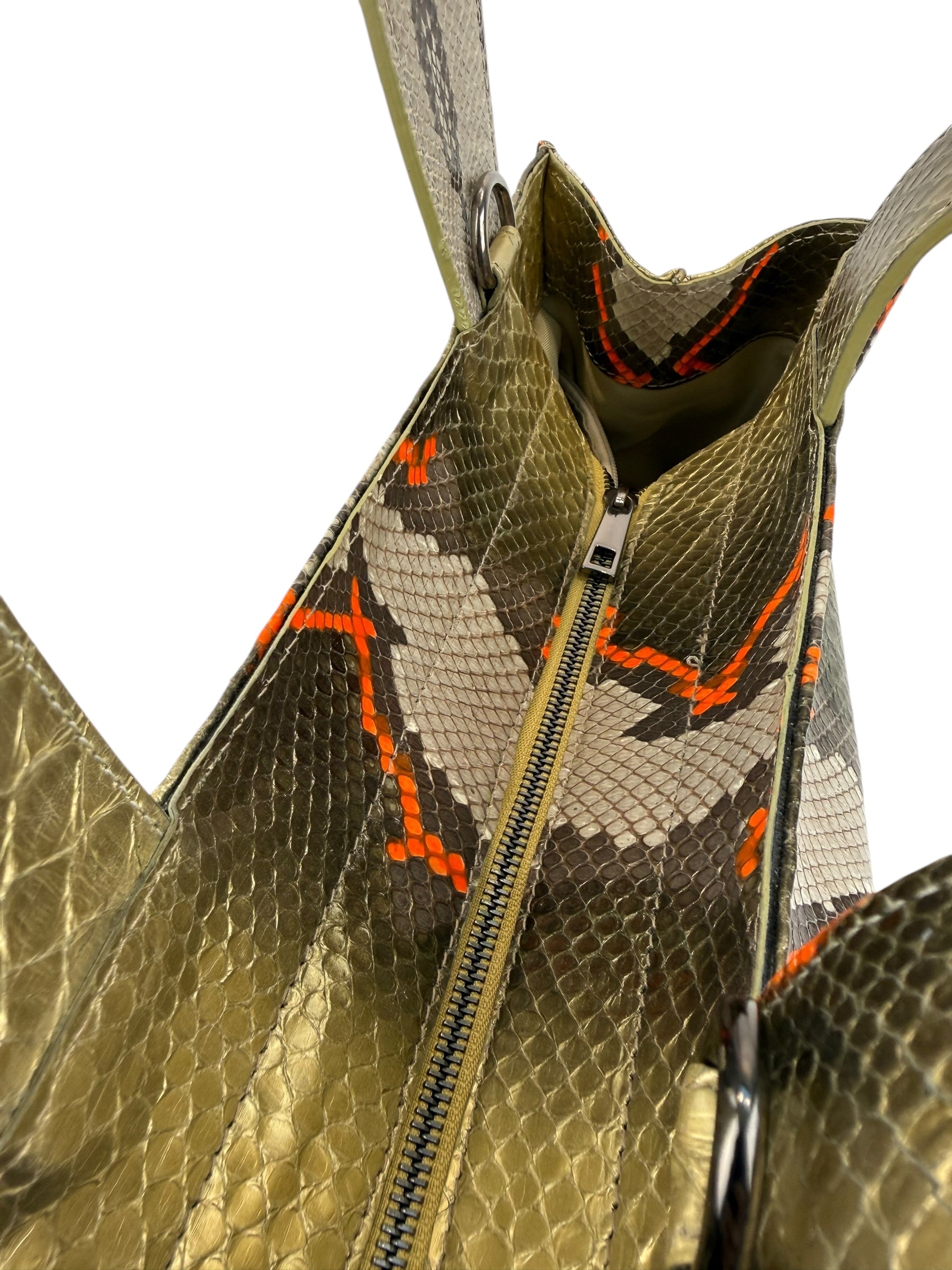 Shopper Python Gold-Orange