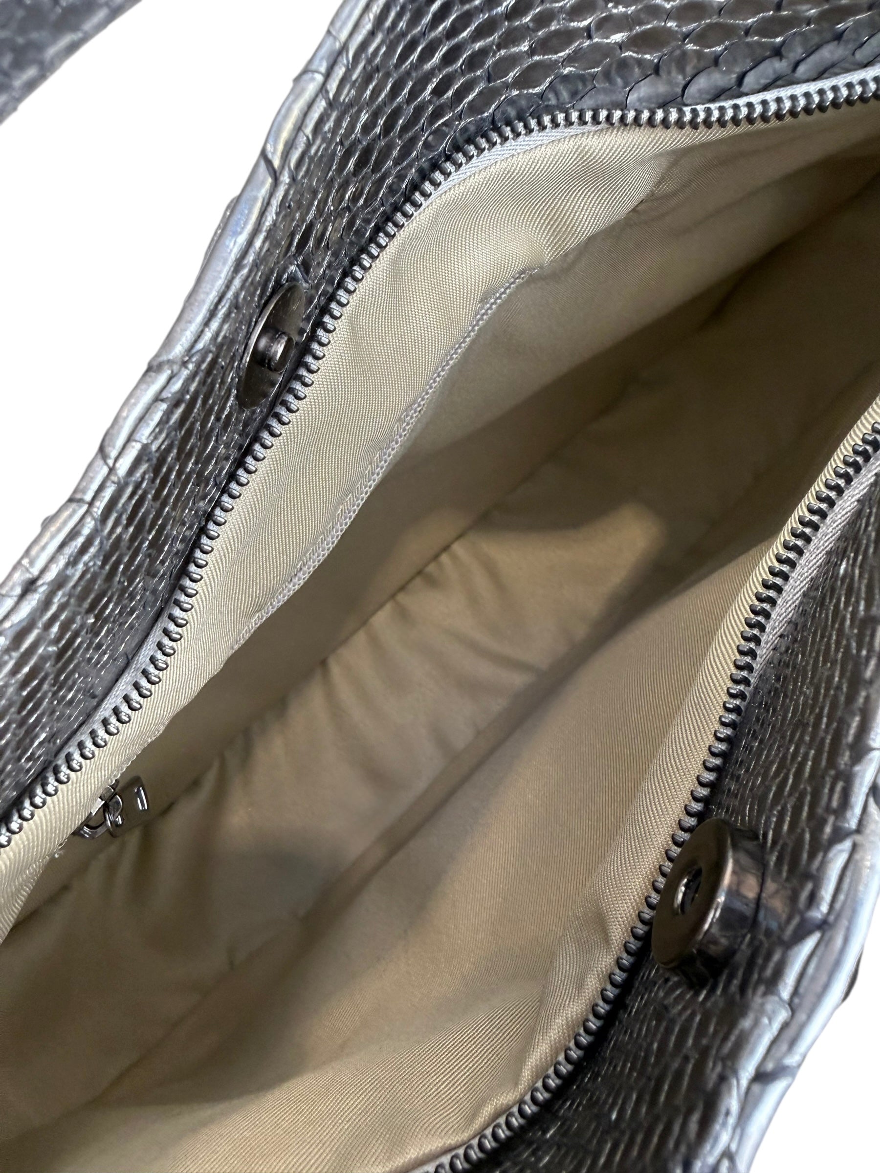 Coachanella Python Silver Metallic