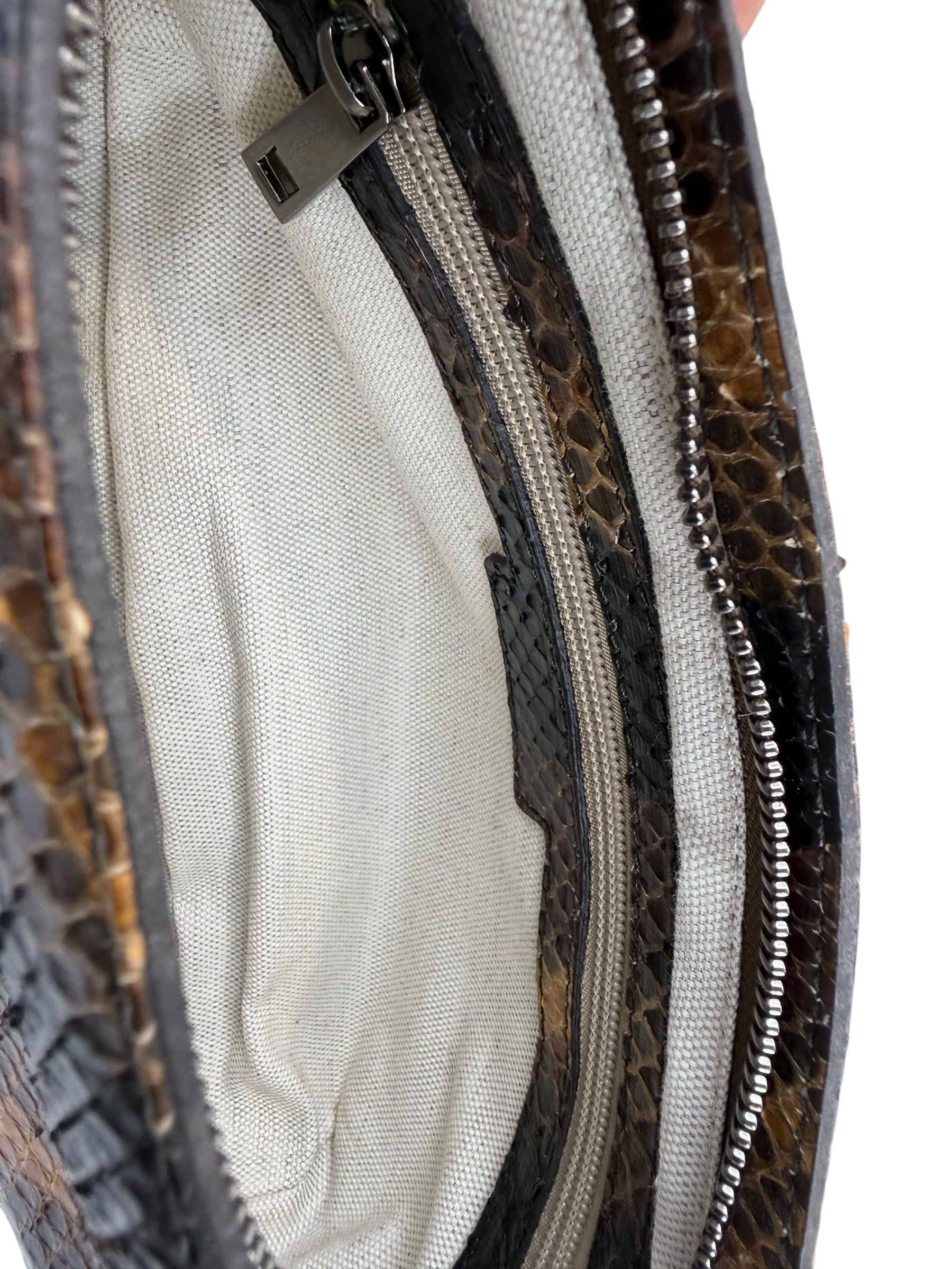 Baguette Python Black-Brown