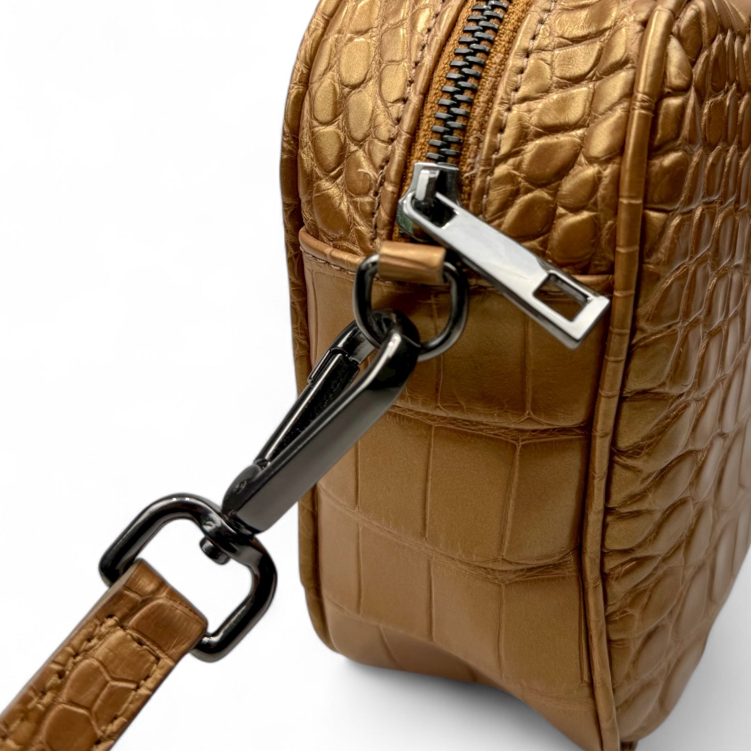 Saponetta Croco Rosegold