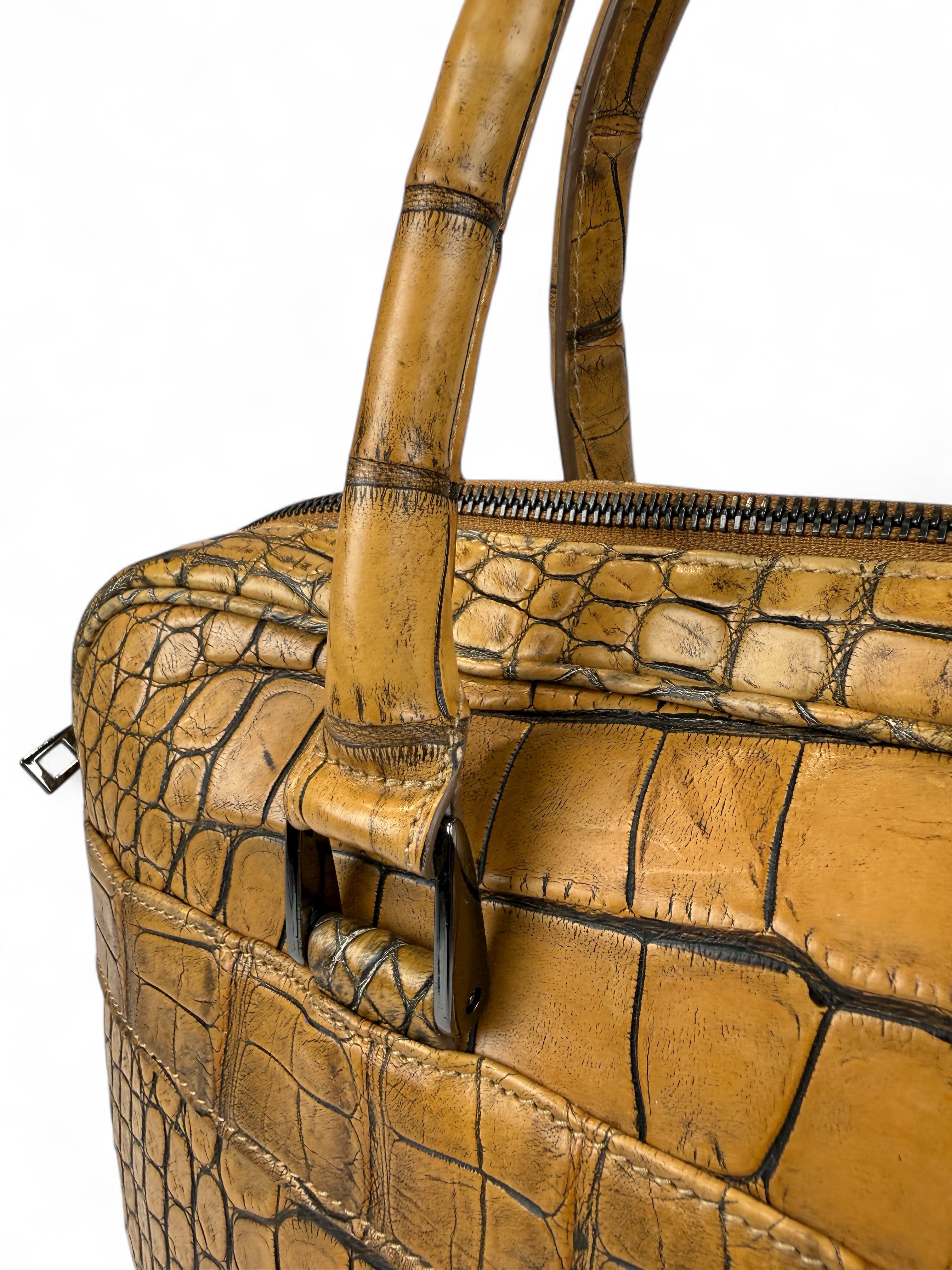 Business Croco Brown