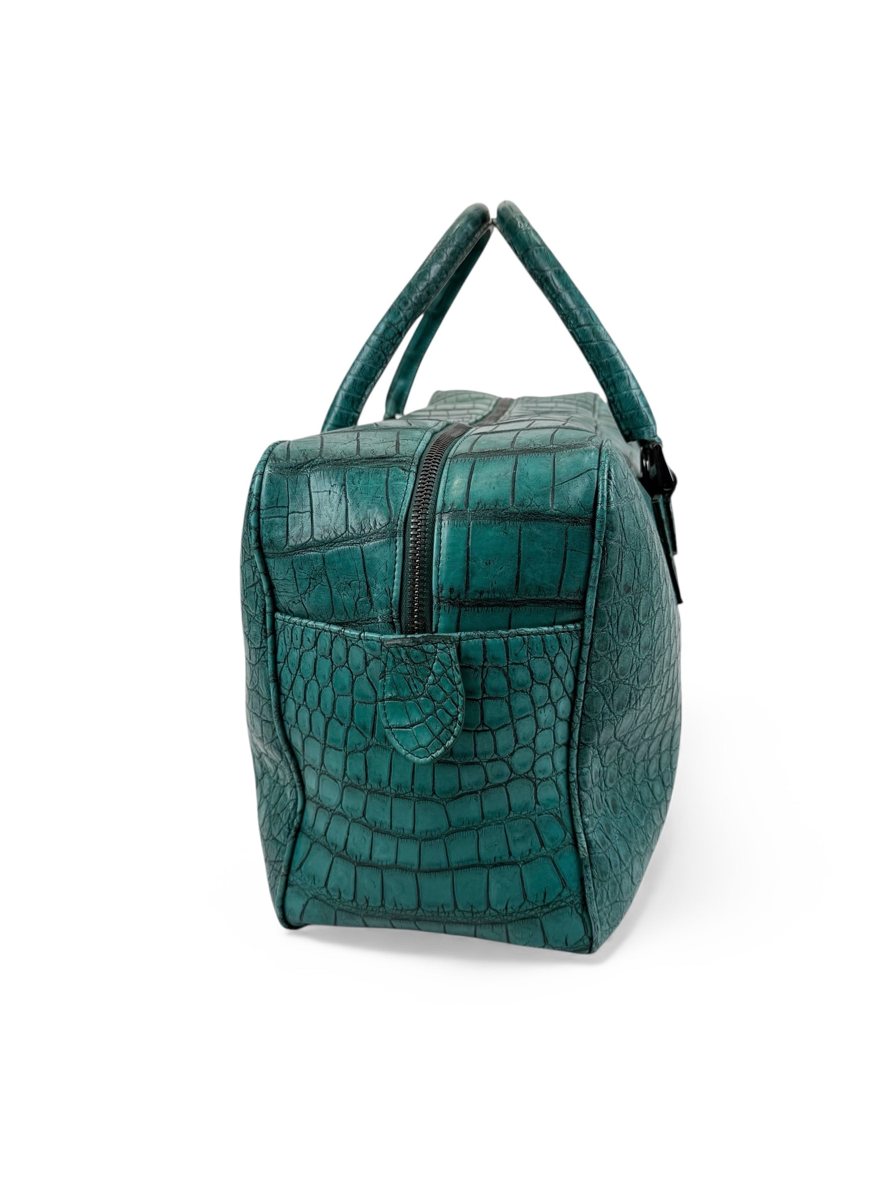 Weekender Croco Aqua