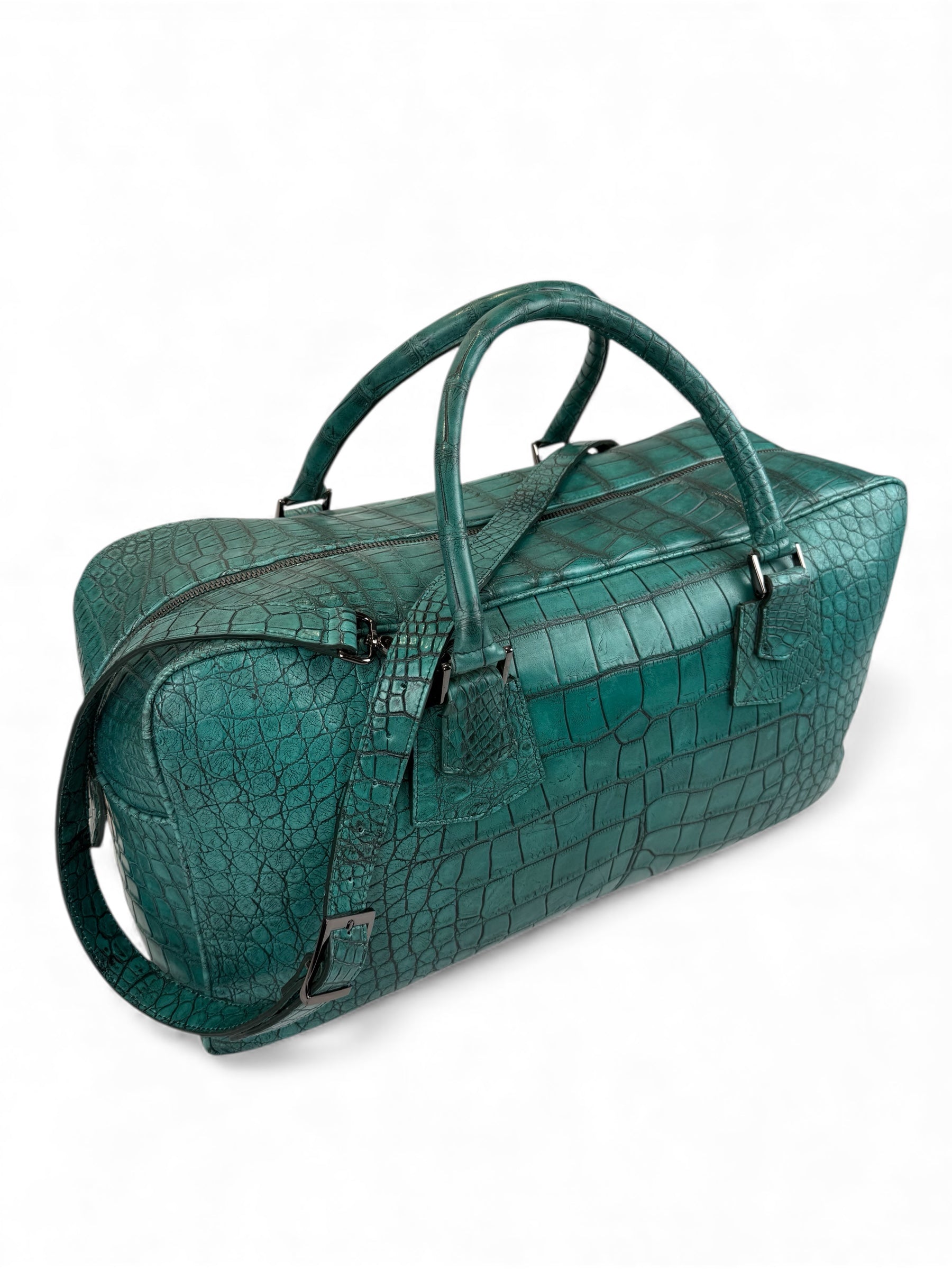 Weekender Croco Aqua