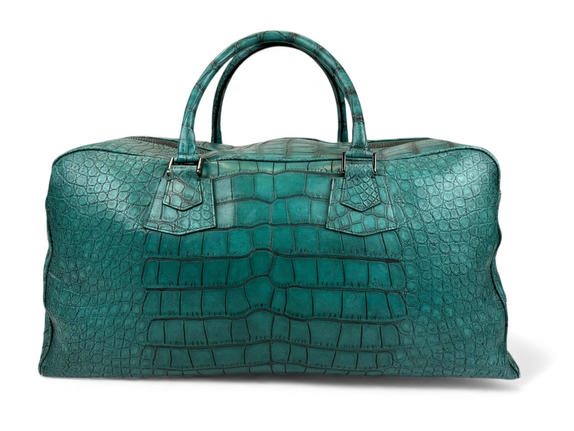 Weekender Grande Croco Aqua