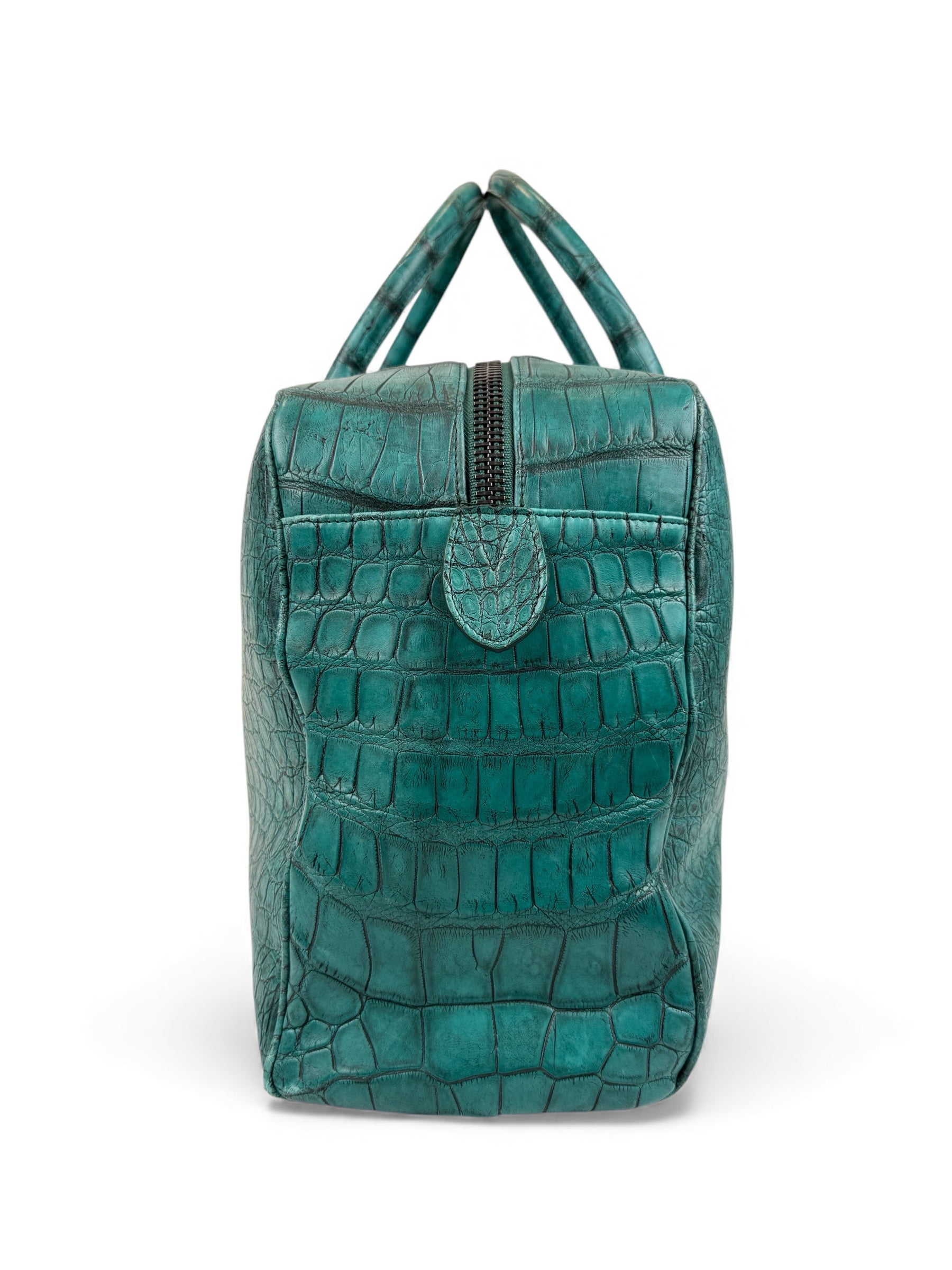 Weekender Grande Croco Aqua