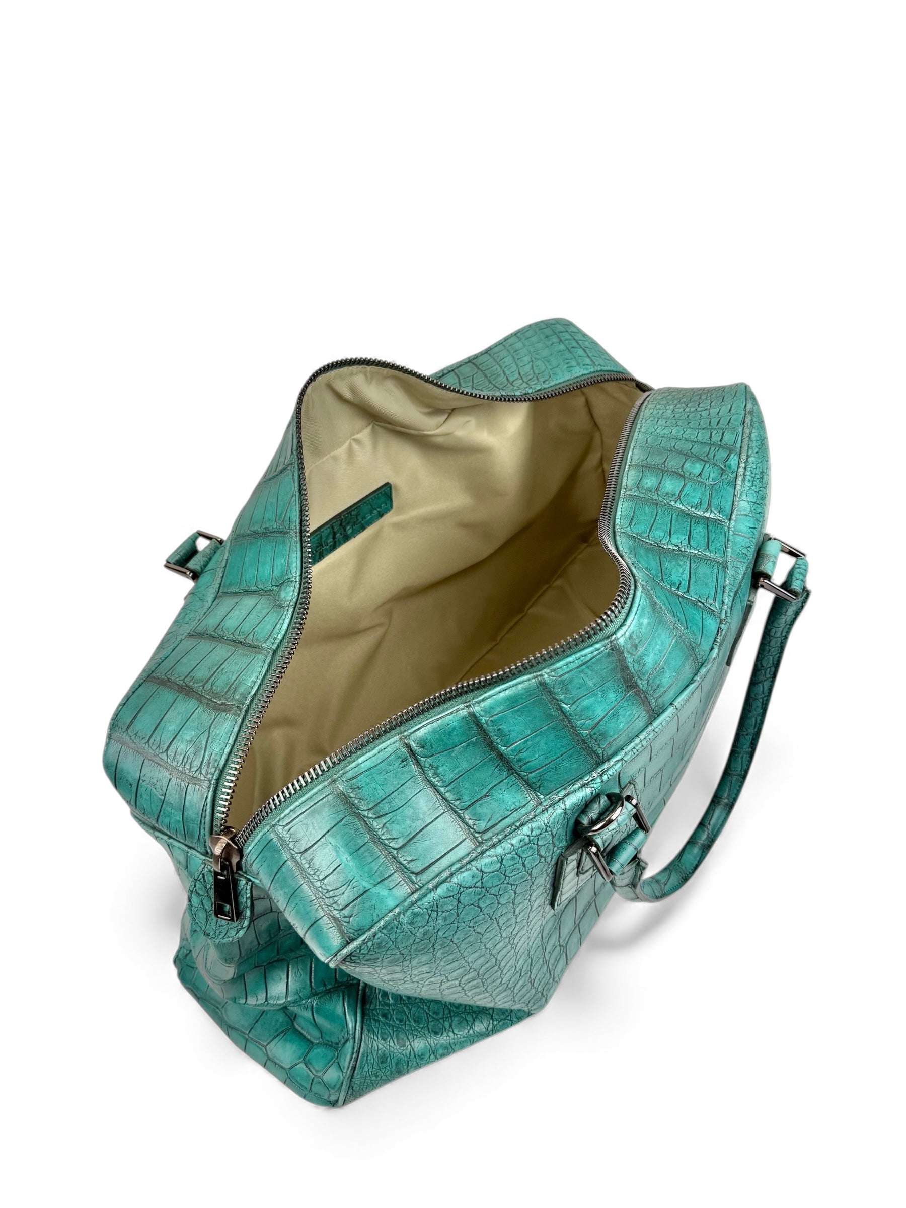 Weekender Grande Croco Aqua