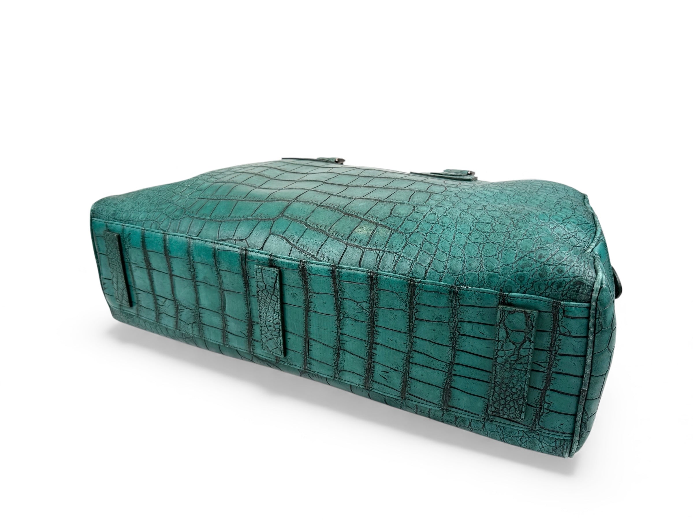 Weekender Grande Croco Aqua