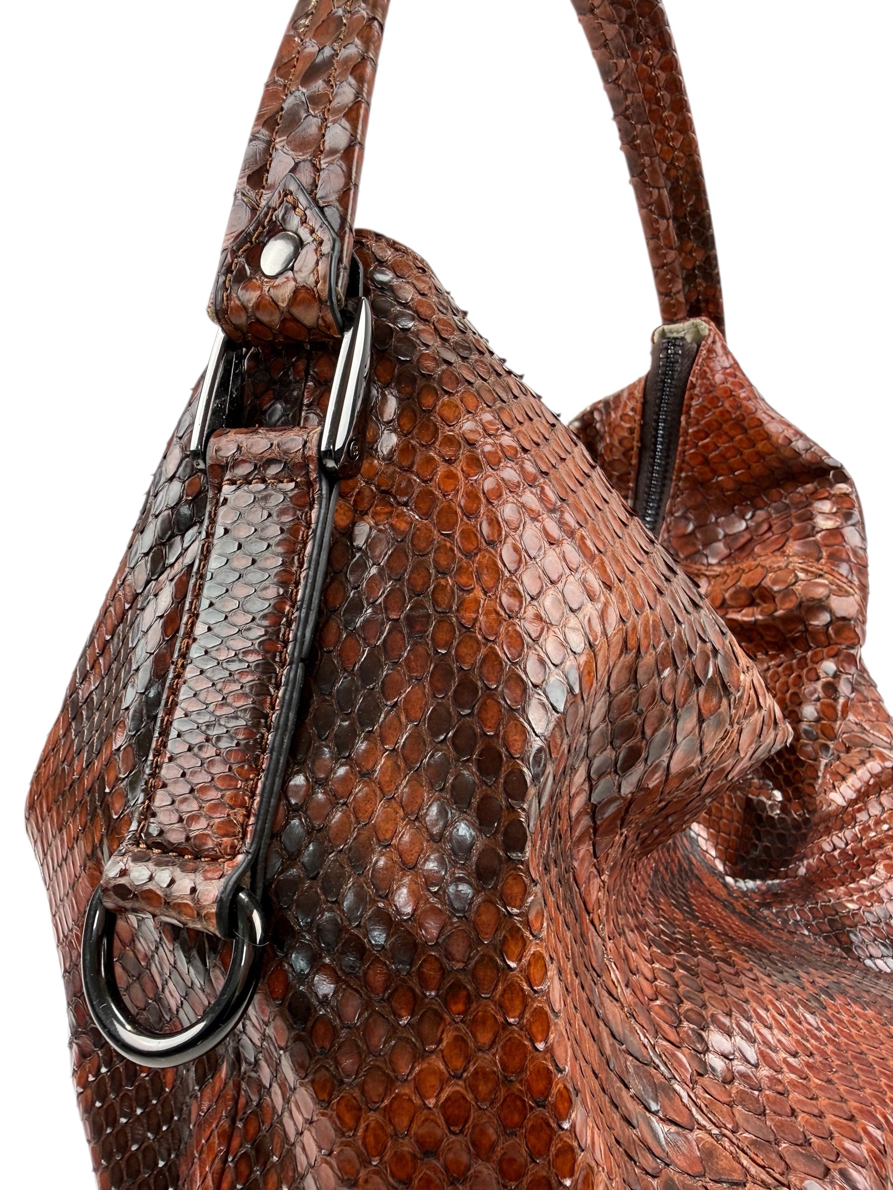 Petra Python Cherry Wood Brown