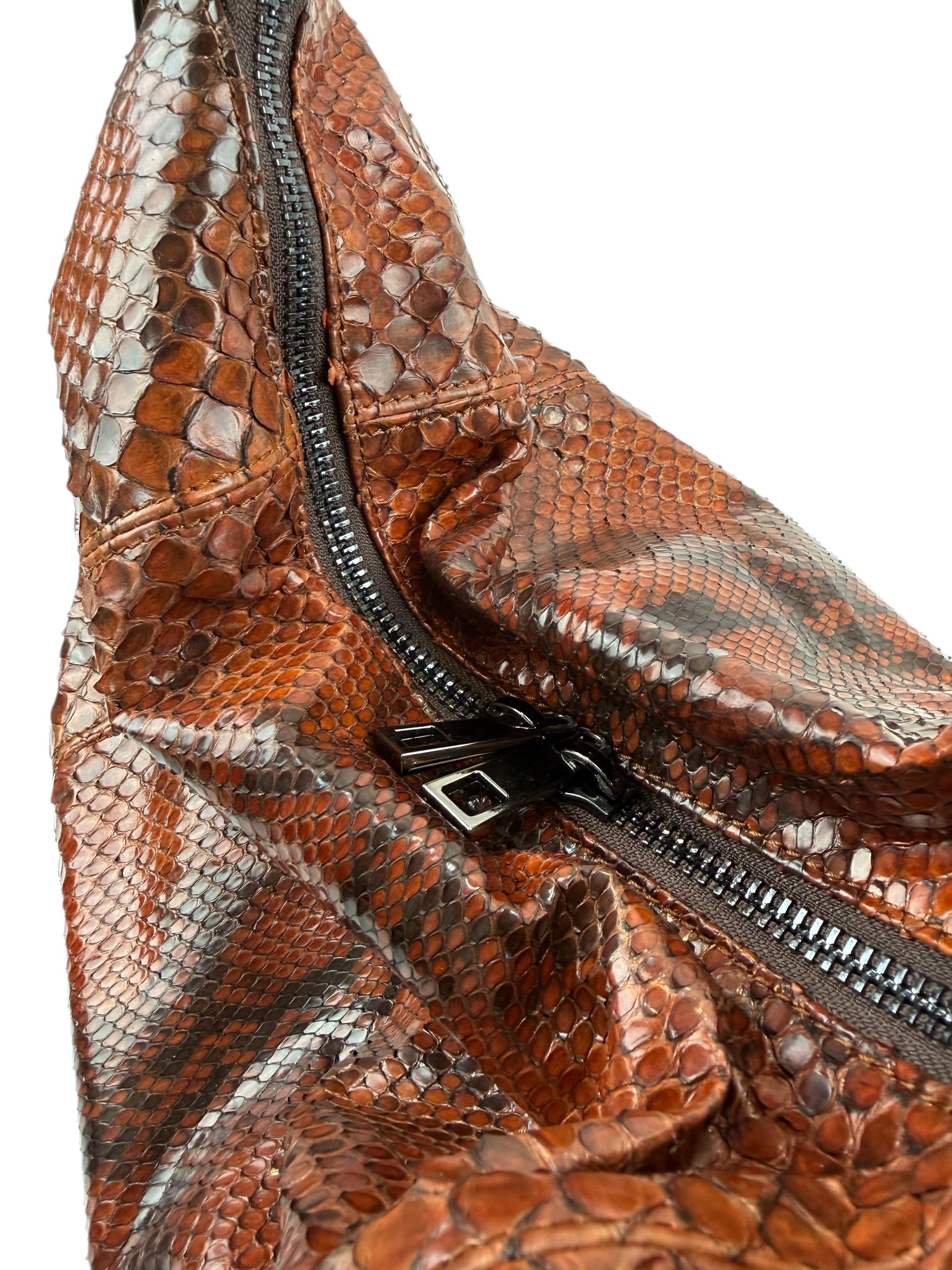 Petra Python Cherry Wood Brown