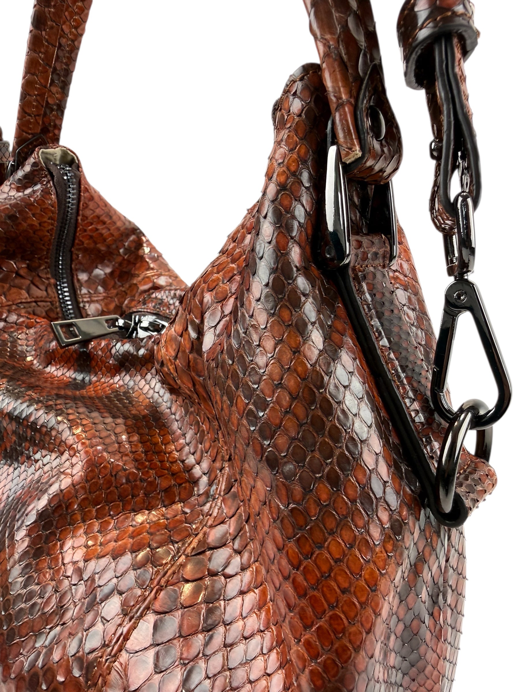 Petra Python Cherry Wood Brown