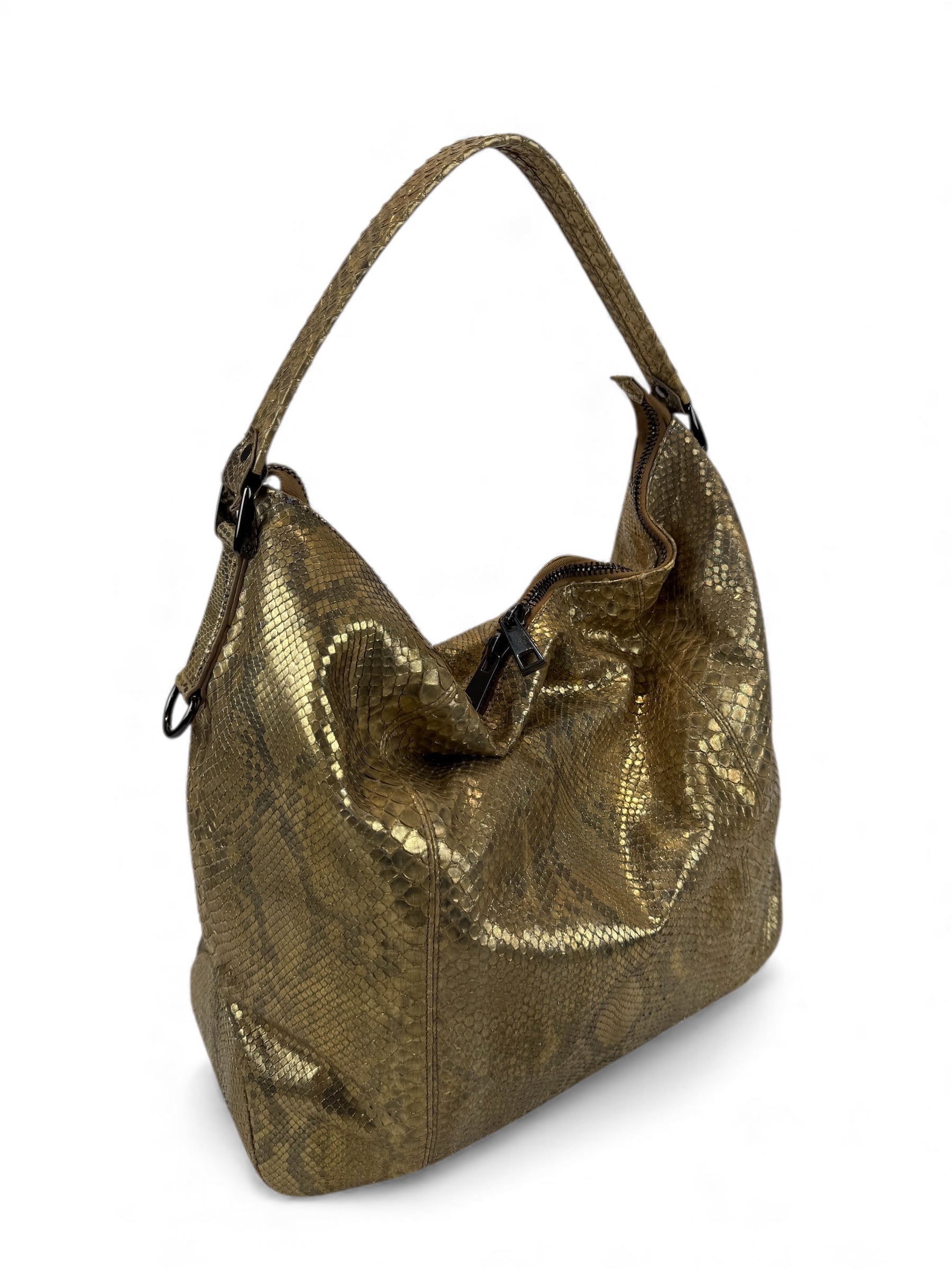 Petra Python Gold & Black