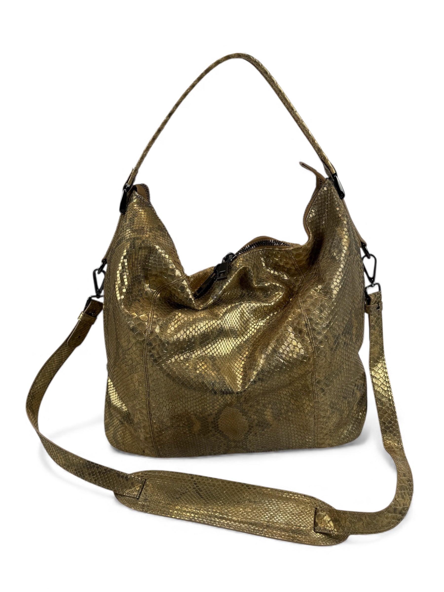 Petra Python Gold & Black