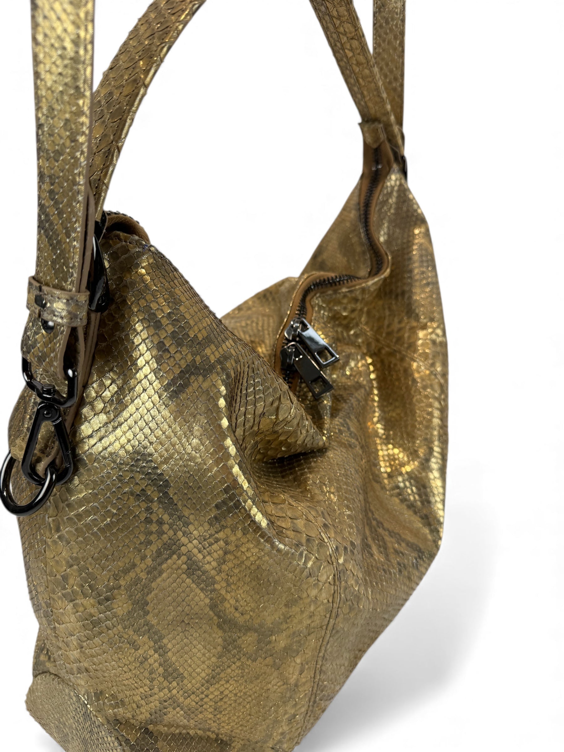 Petra Python Gold & Black