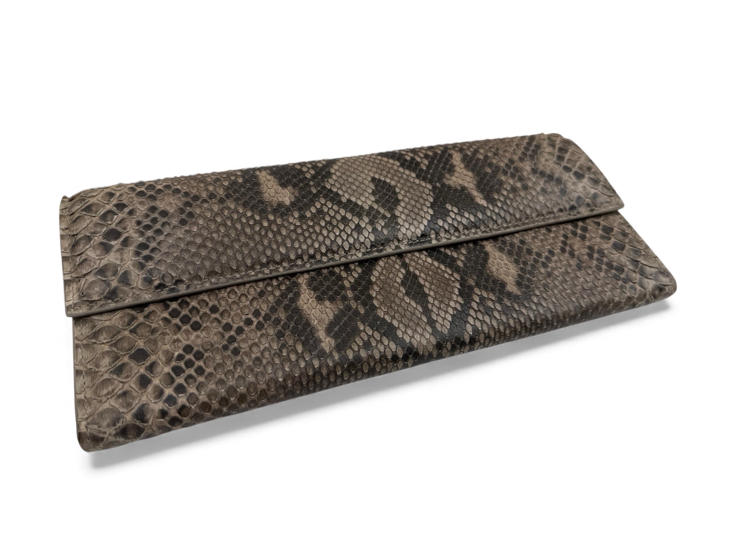 Long Clutch Mixed Brown