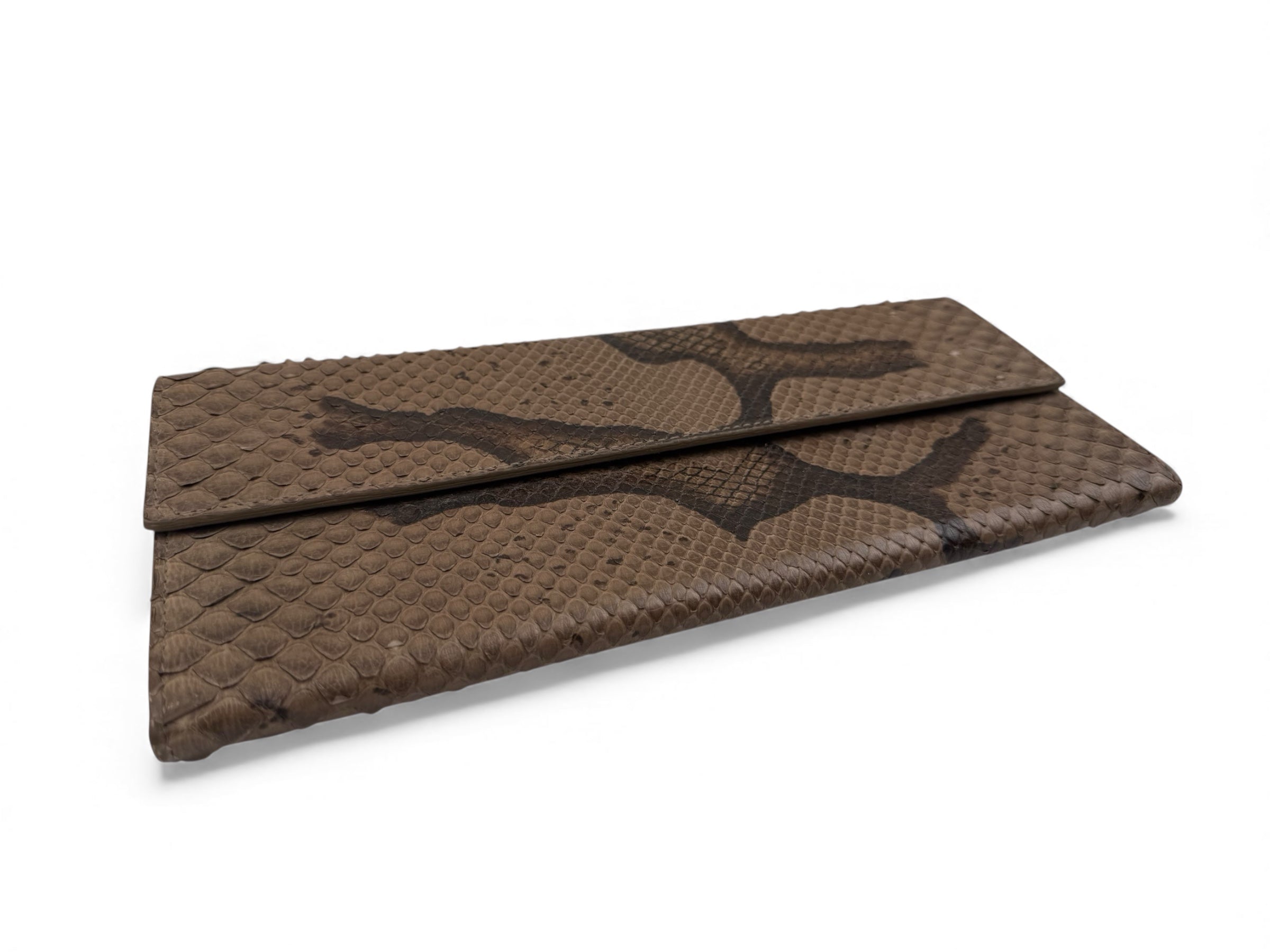 Long Clutch Brown Abstract
