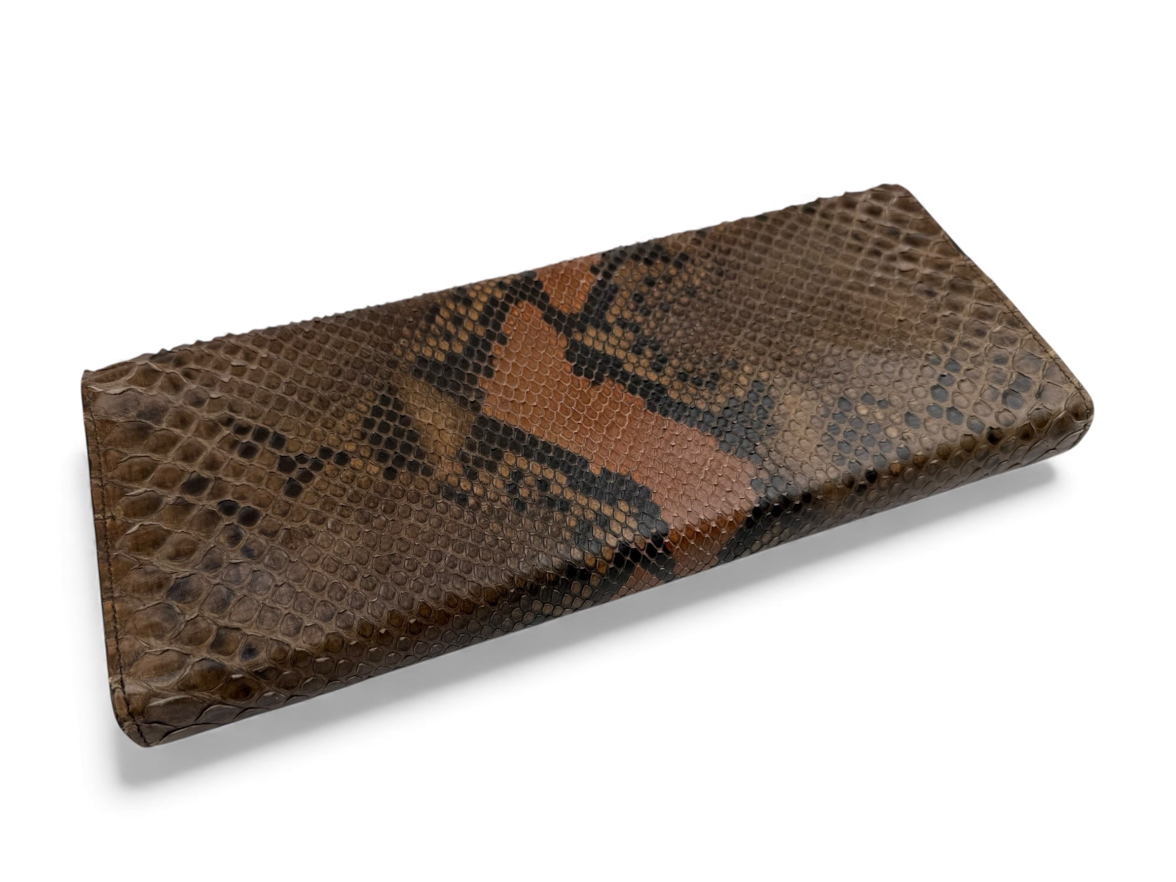 Long Clutch Brown-Orange