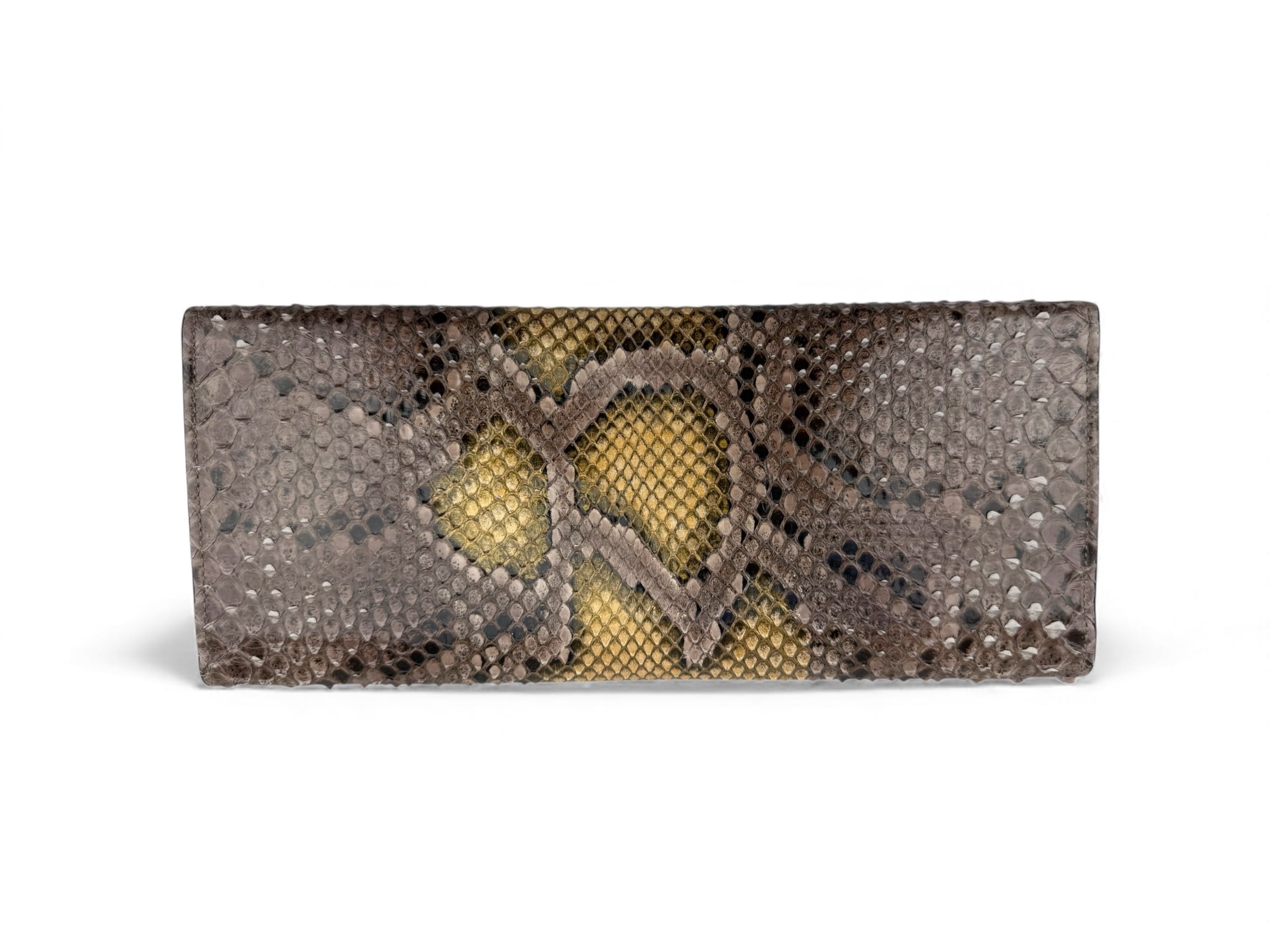 Long Clutch Brown-Yellow