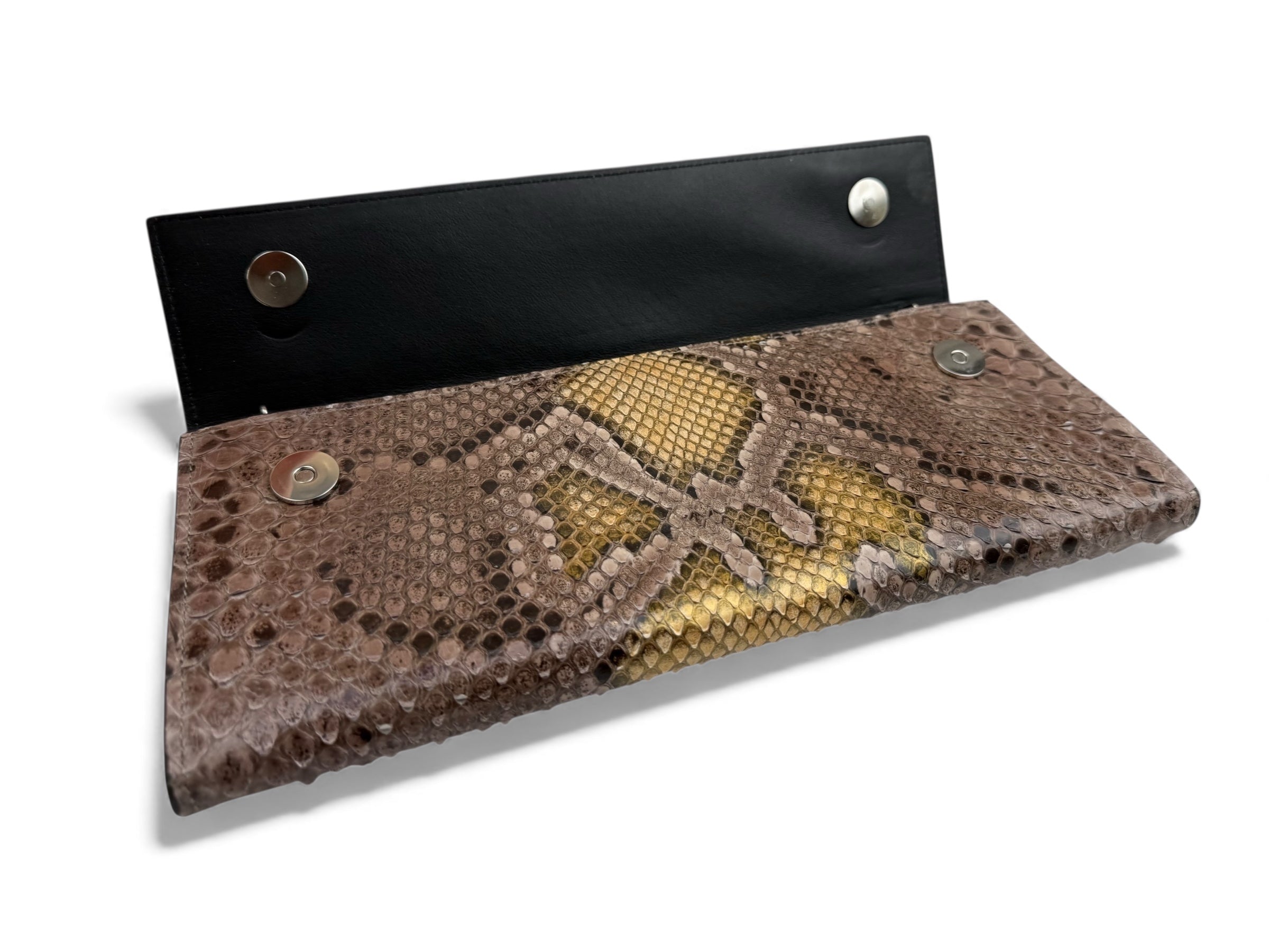 Long Clutch Brown-Yellow