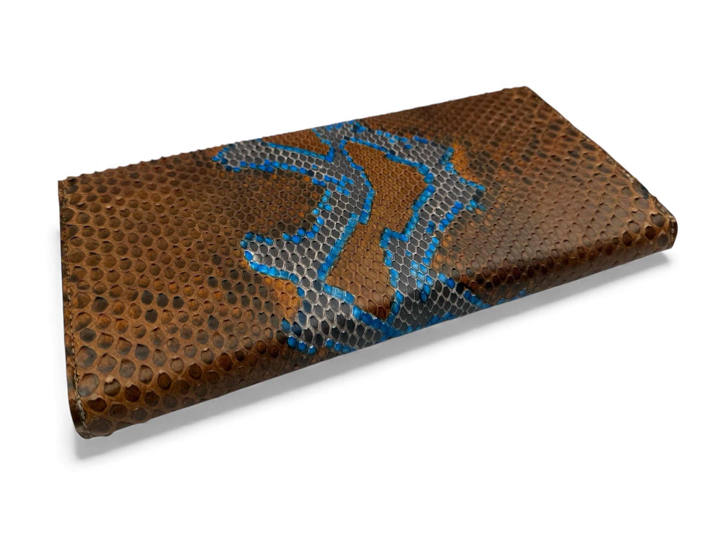 Short Clutch Brown-Blue